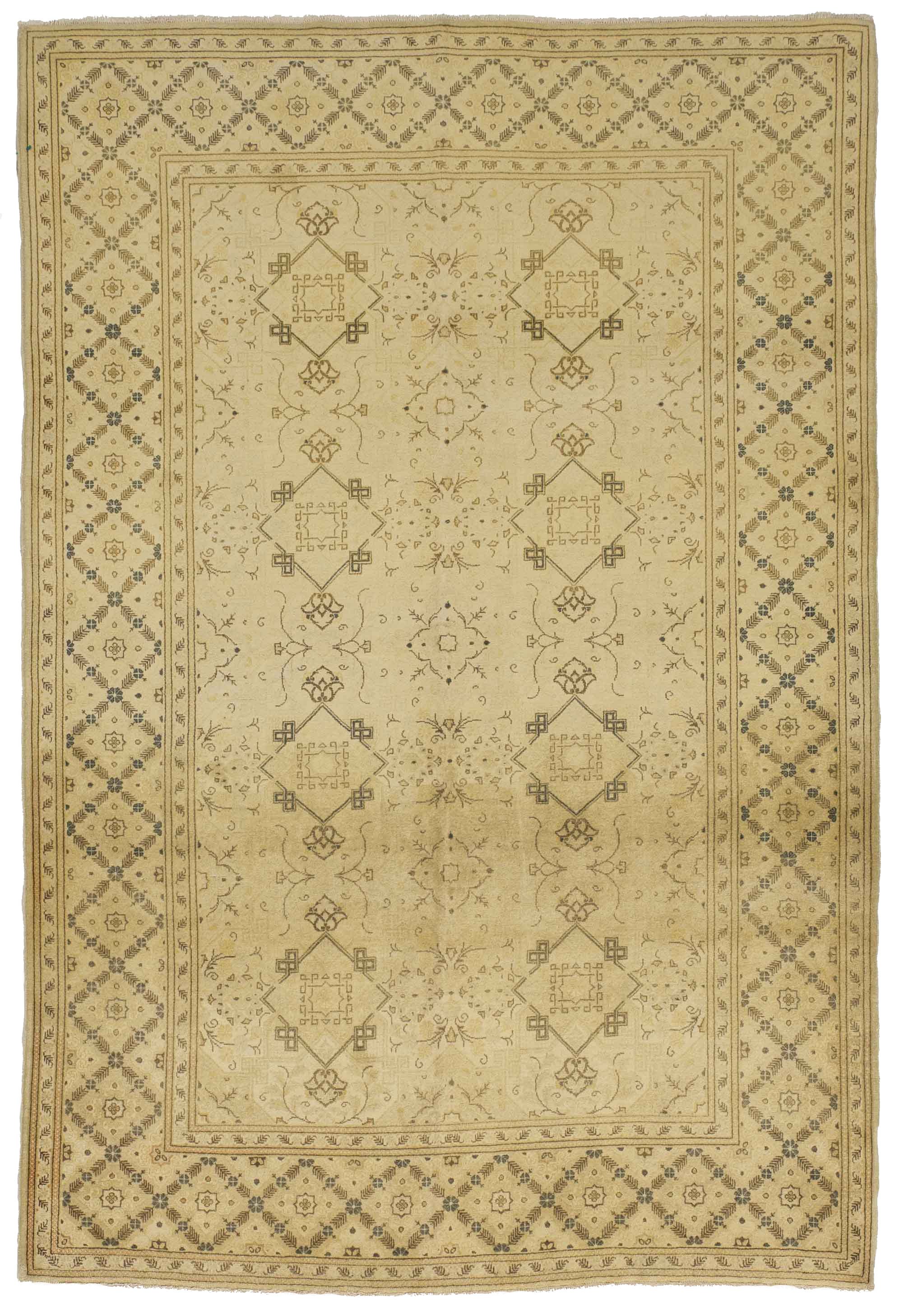 Thumbnail 10 for Antique Persian Kashan Transitional Rug 11168