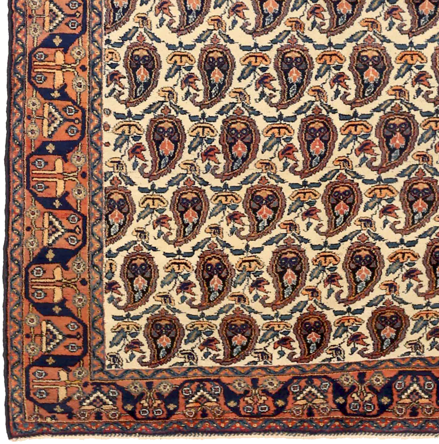 Thumbnail 6 for Antique Persian Isfahan Traditional Rug 71564