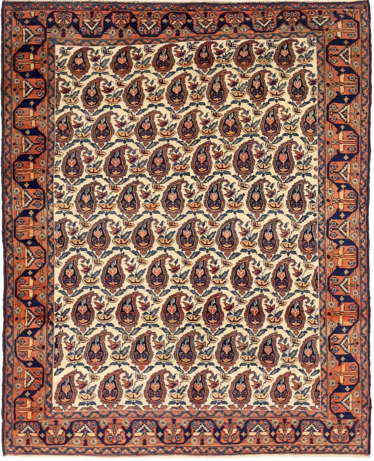 Thumbnail 11 for Antique Persian Isfahan Traditional Rug 71564