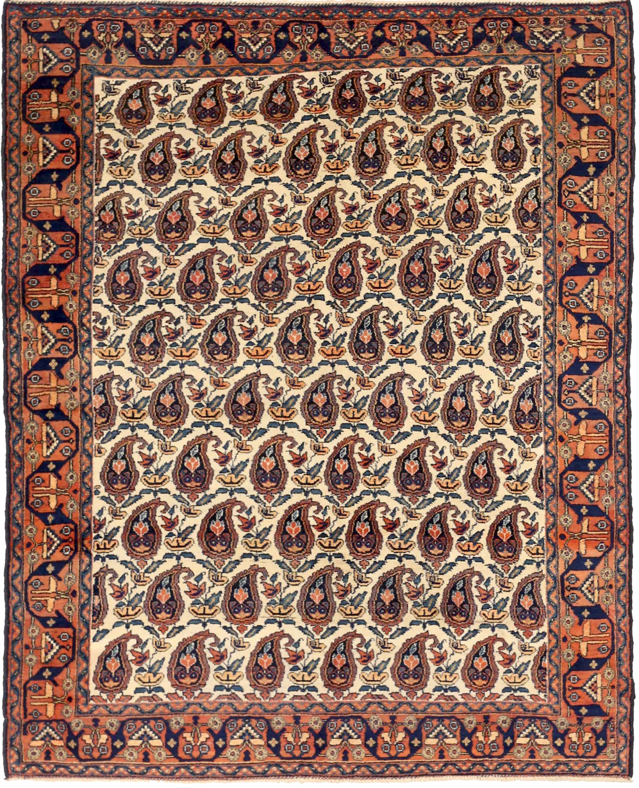 Thumbnail 8 for Antique Persian Isfahan Traditional Rug 71564