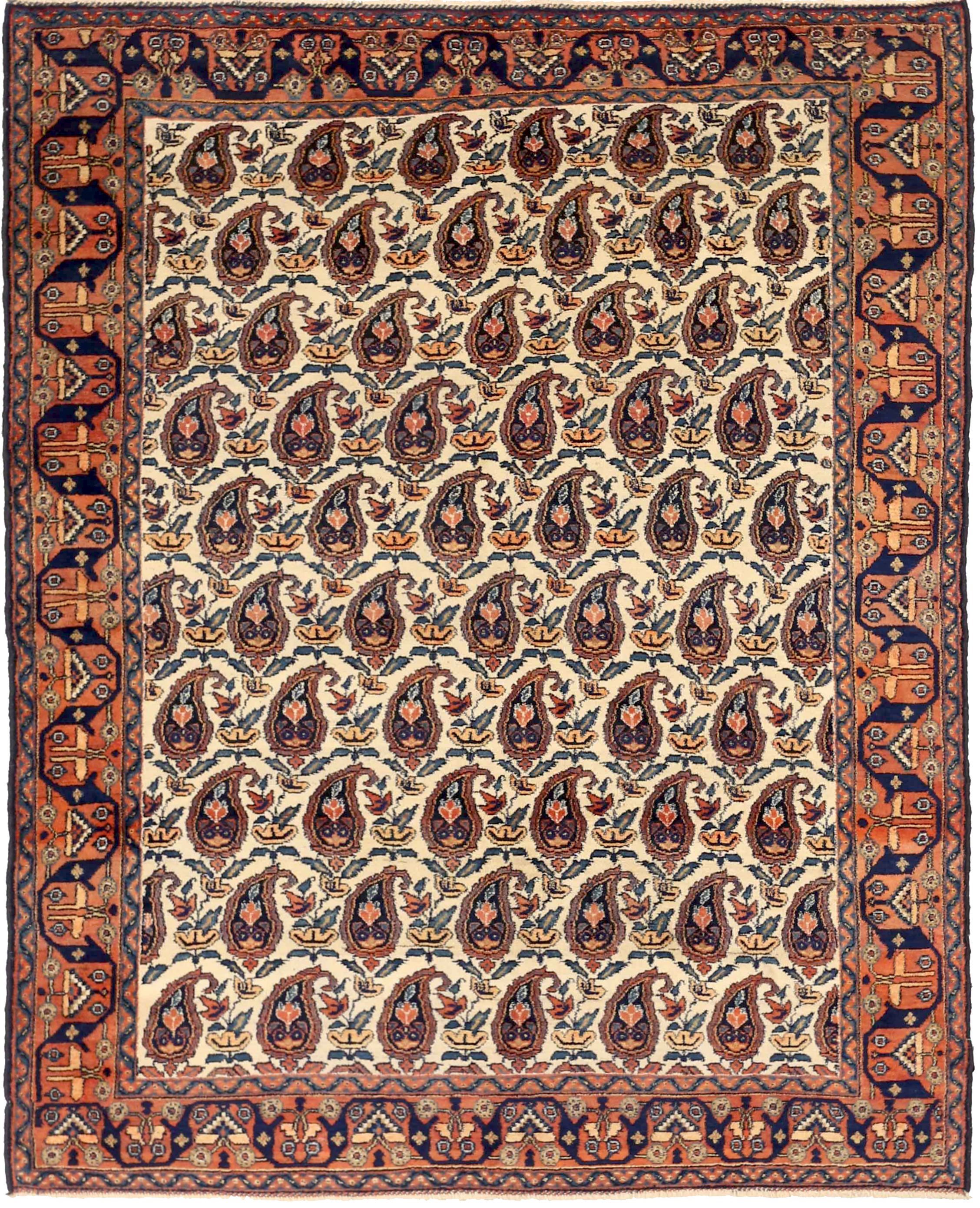 Thumbnail 7 for Antique Persian Isfahan Traditional Rug 71564