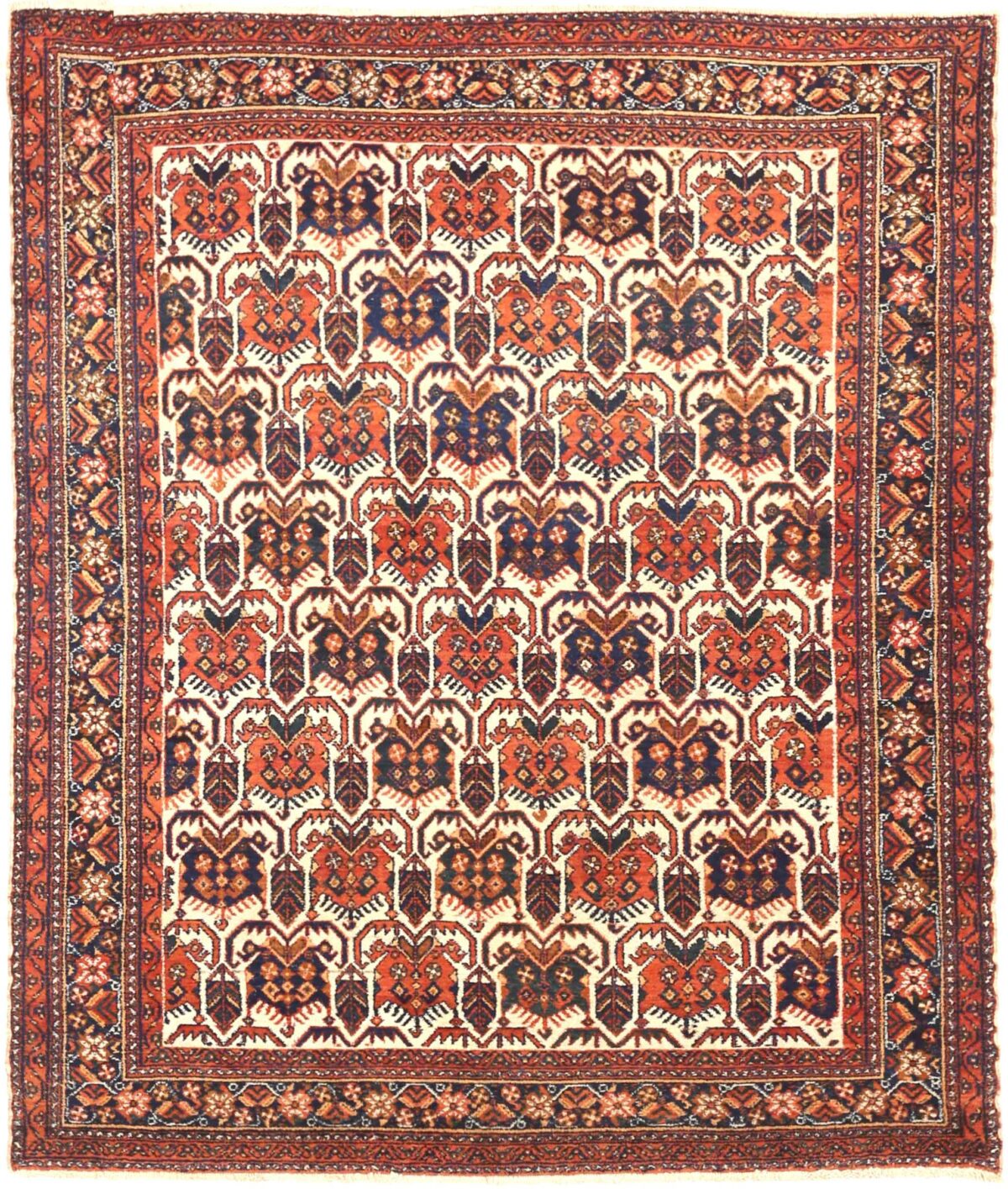 Thumbnail 10 for Antique Persian Isfahan Traditional Rug 71565