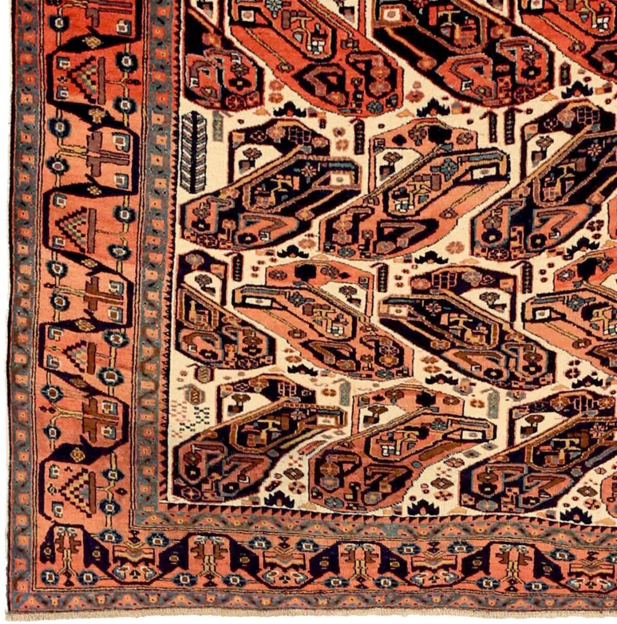 Thumbnail 12 for Antique Persian Isfahan Transitional Rug 71563