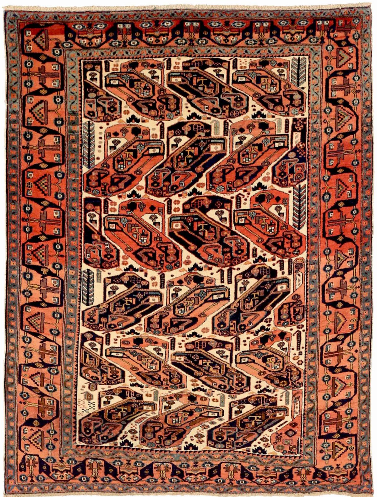 Thumbnail 10 for Antique Persian Isfahan Transitional Rug 71563