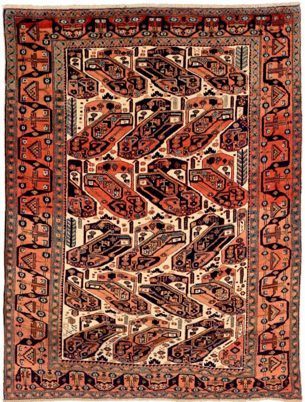 Thumbnail 15 for Antique Persian Isfahan Transitional Rug 71563
