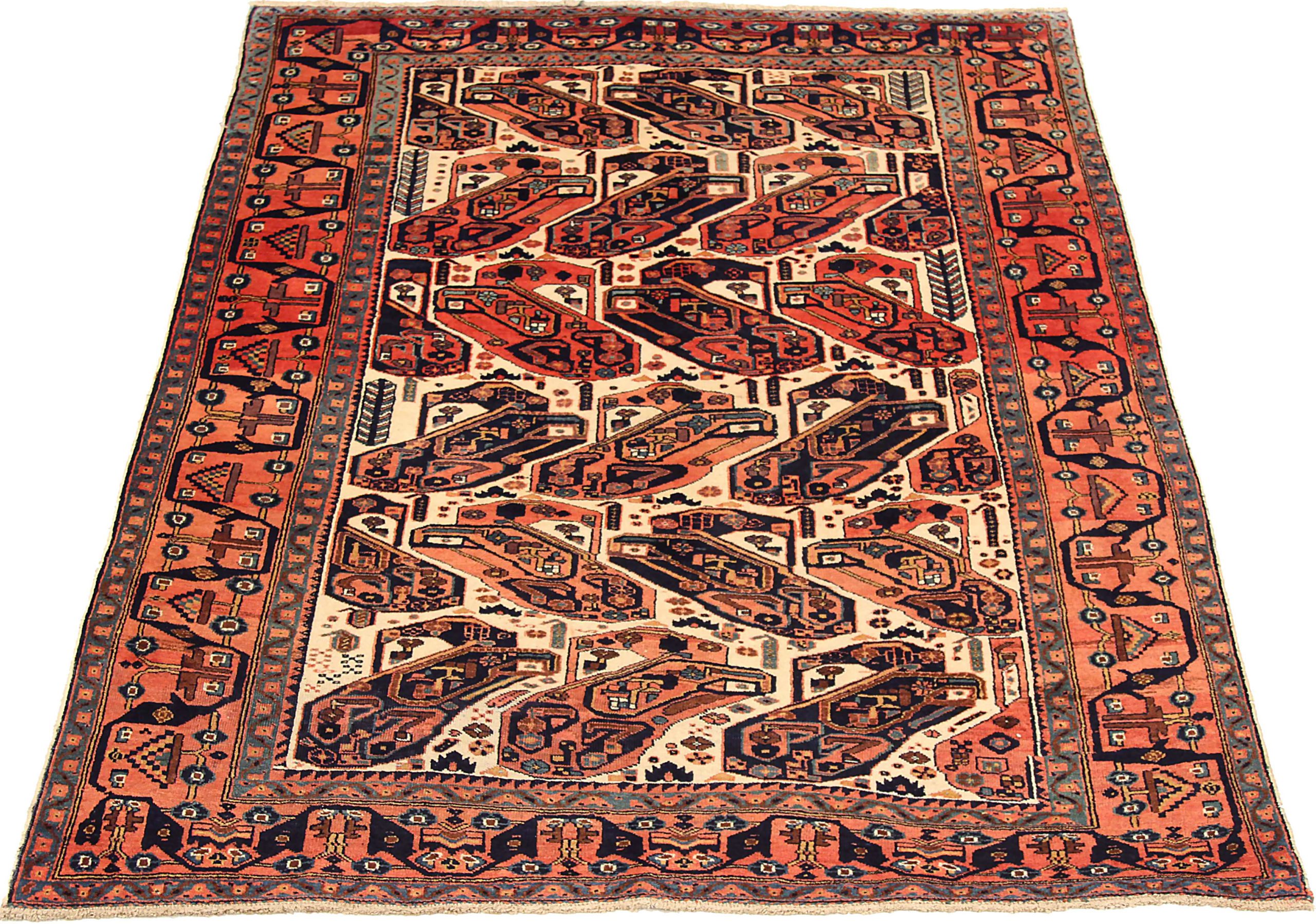 Thumbnail 8 for Antique Persian Isfahan Transitional Rug 71563