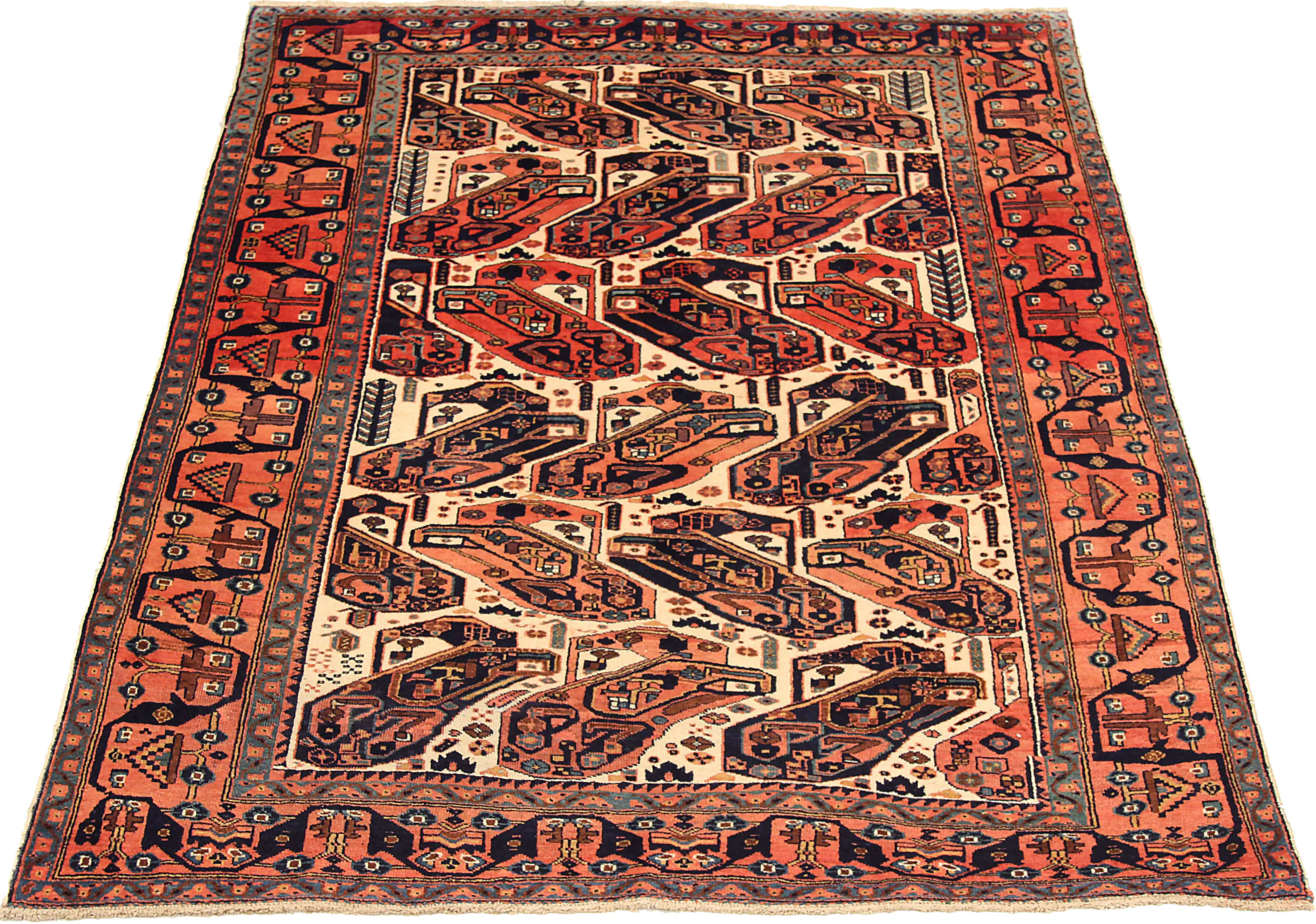 Thumbnail 3 for Antique Persian Isfahan Transitional Rug 71563
