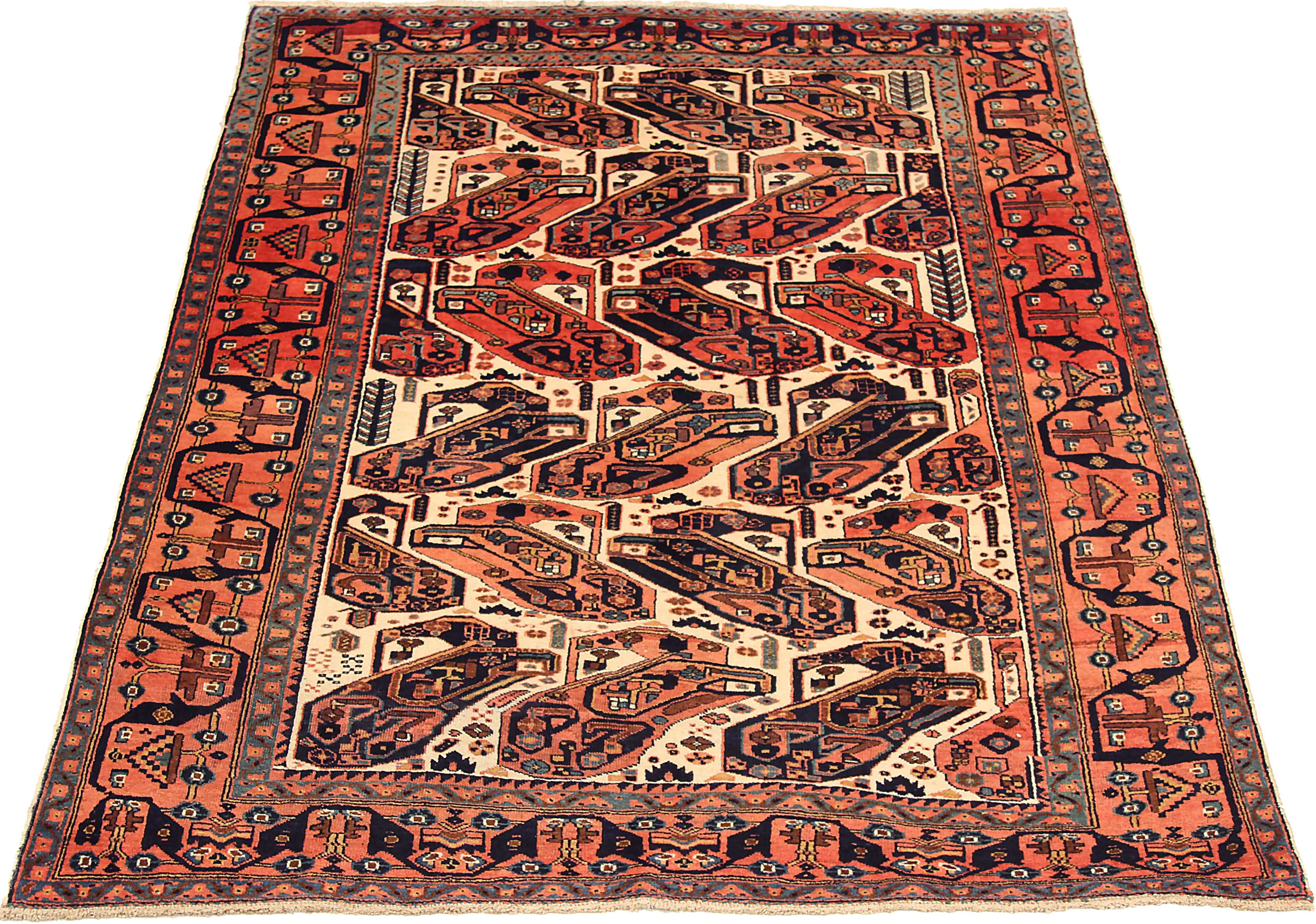 Thumbnail 6 for Antique Persian Isfahan Transitional Rug 71563