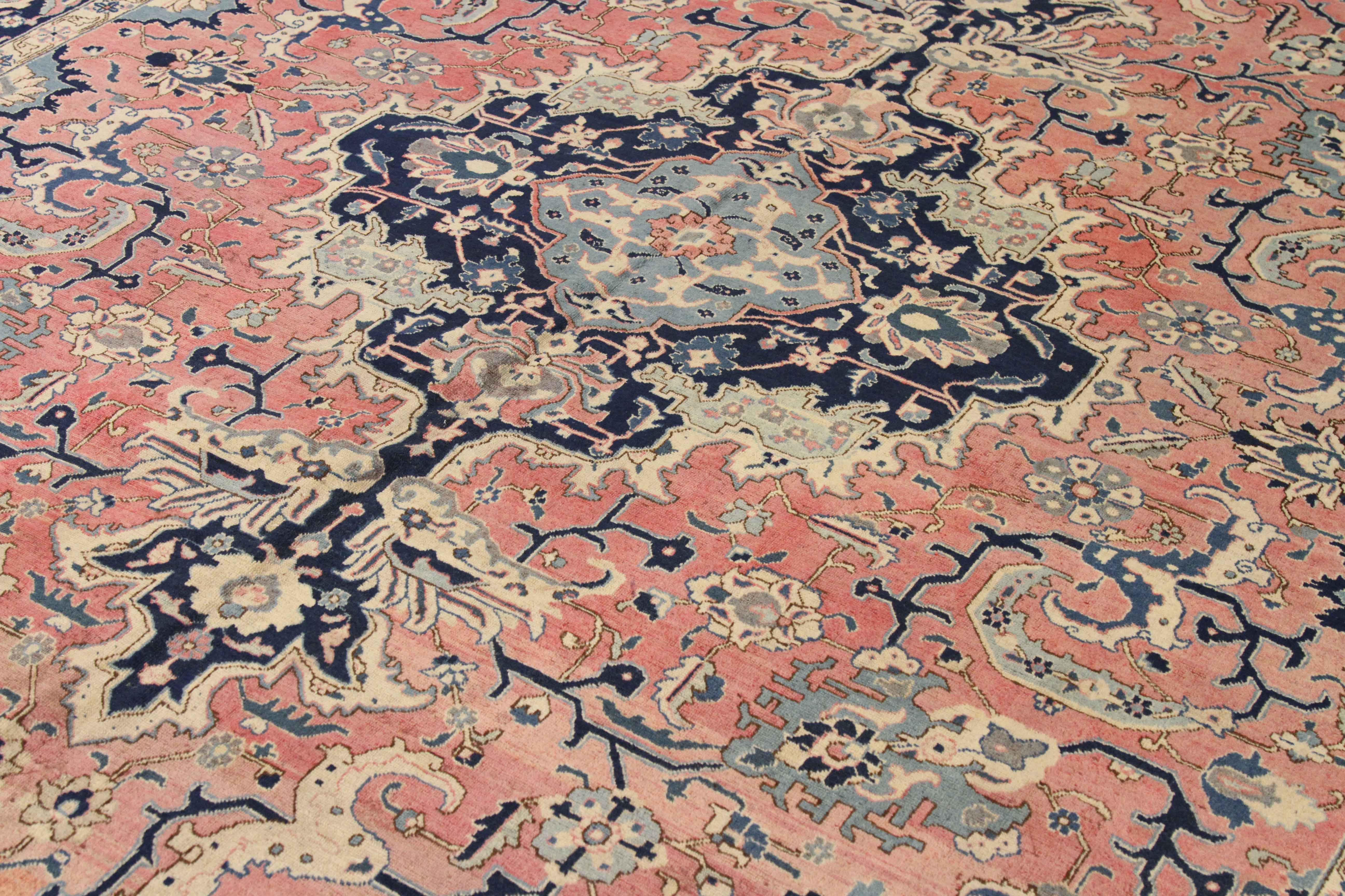 Thumbnail 3 for Antique Persian Tabriz Traditional Rug 71672