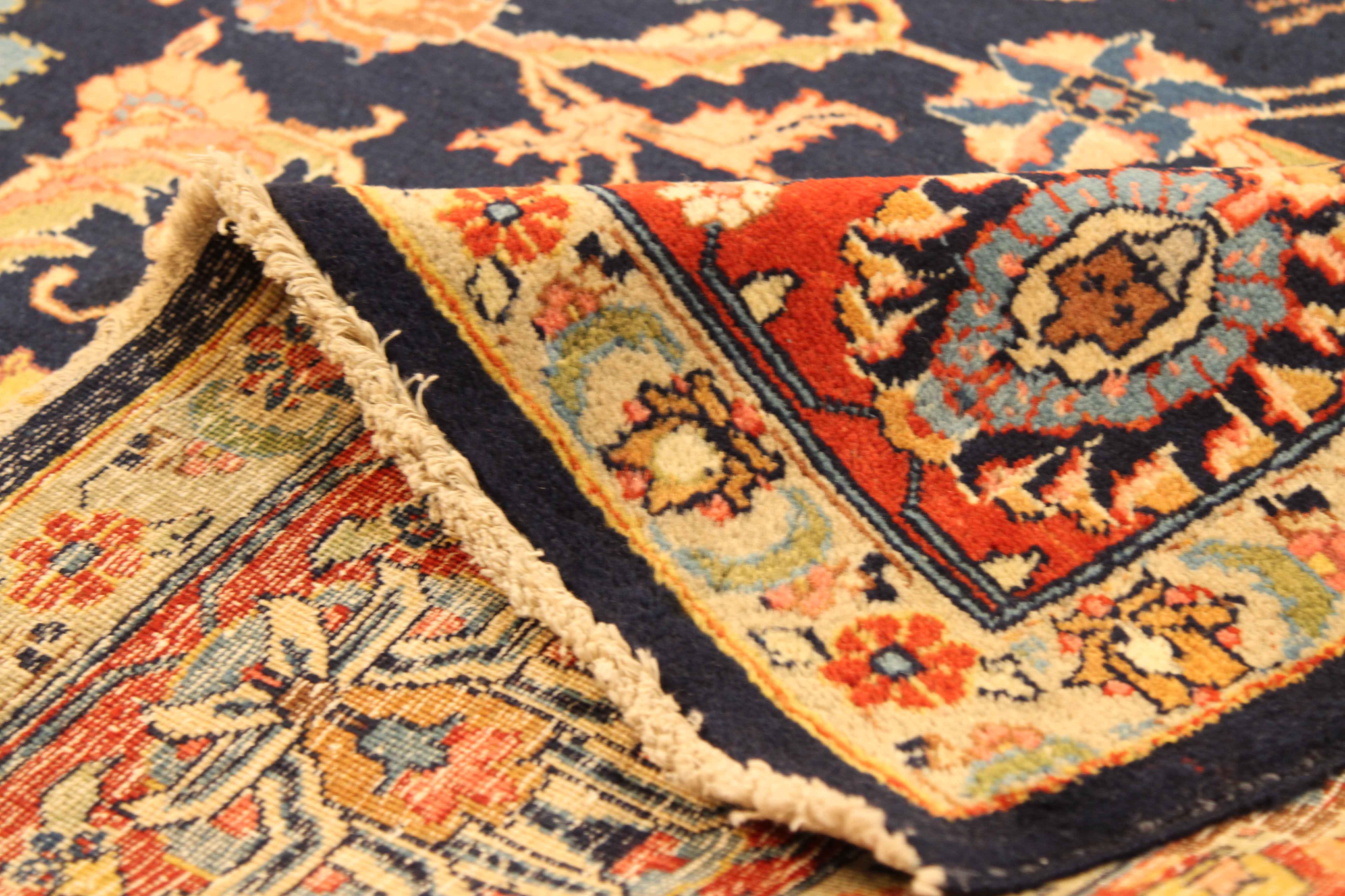 Thumbnail 5 for Antique Persian Tabriz Traditional Rug 71677