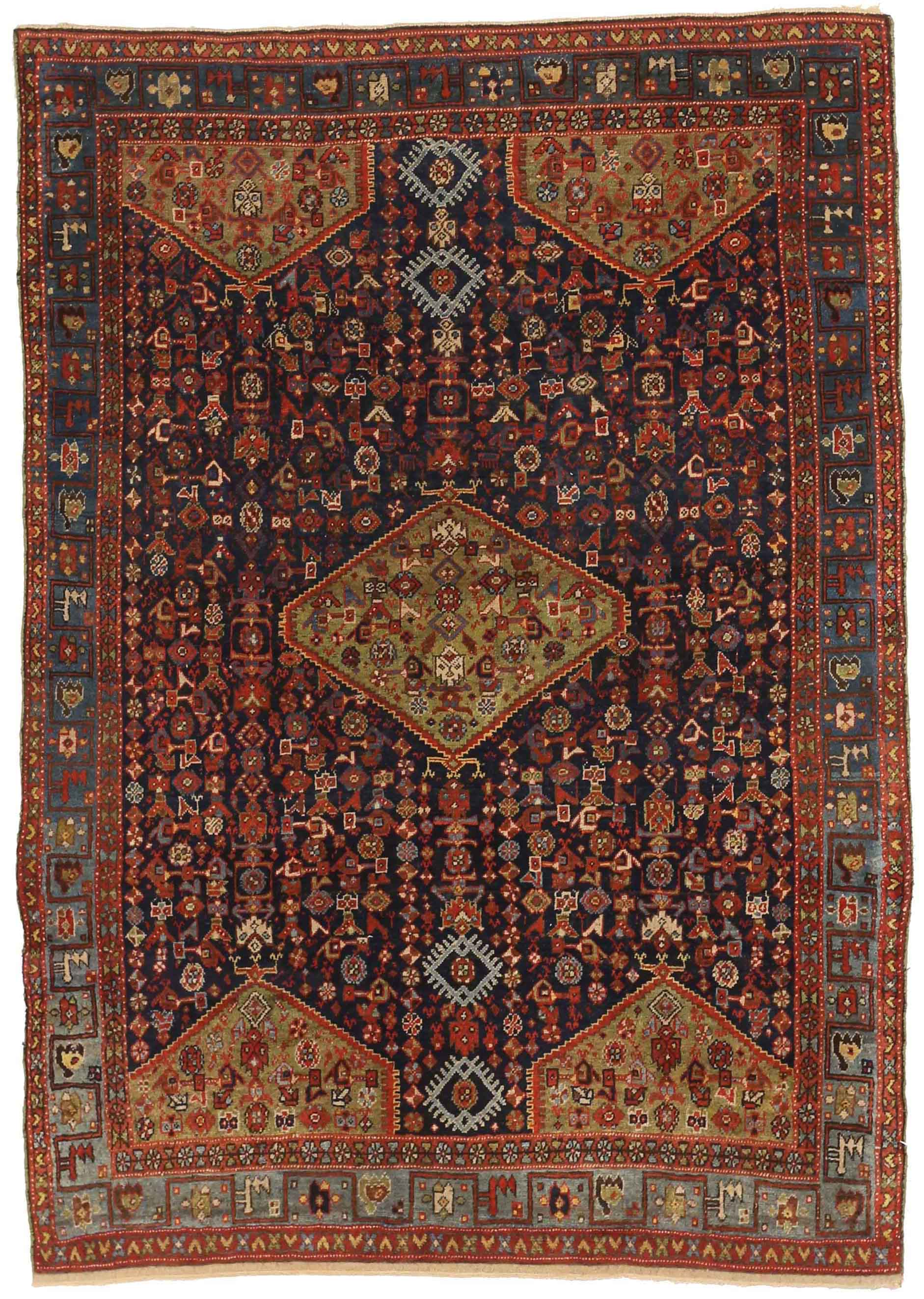 Thumbnail 10 for Persian Bijar Traditional Rug 71715