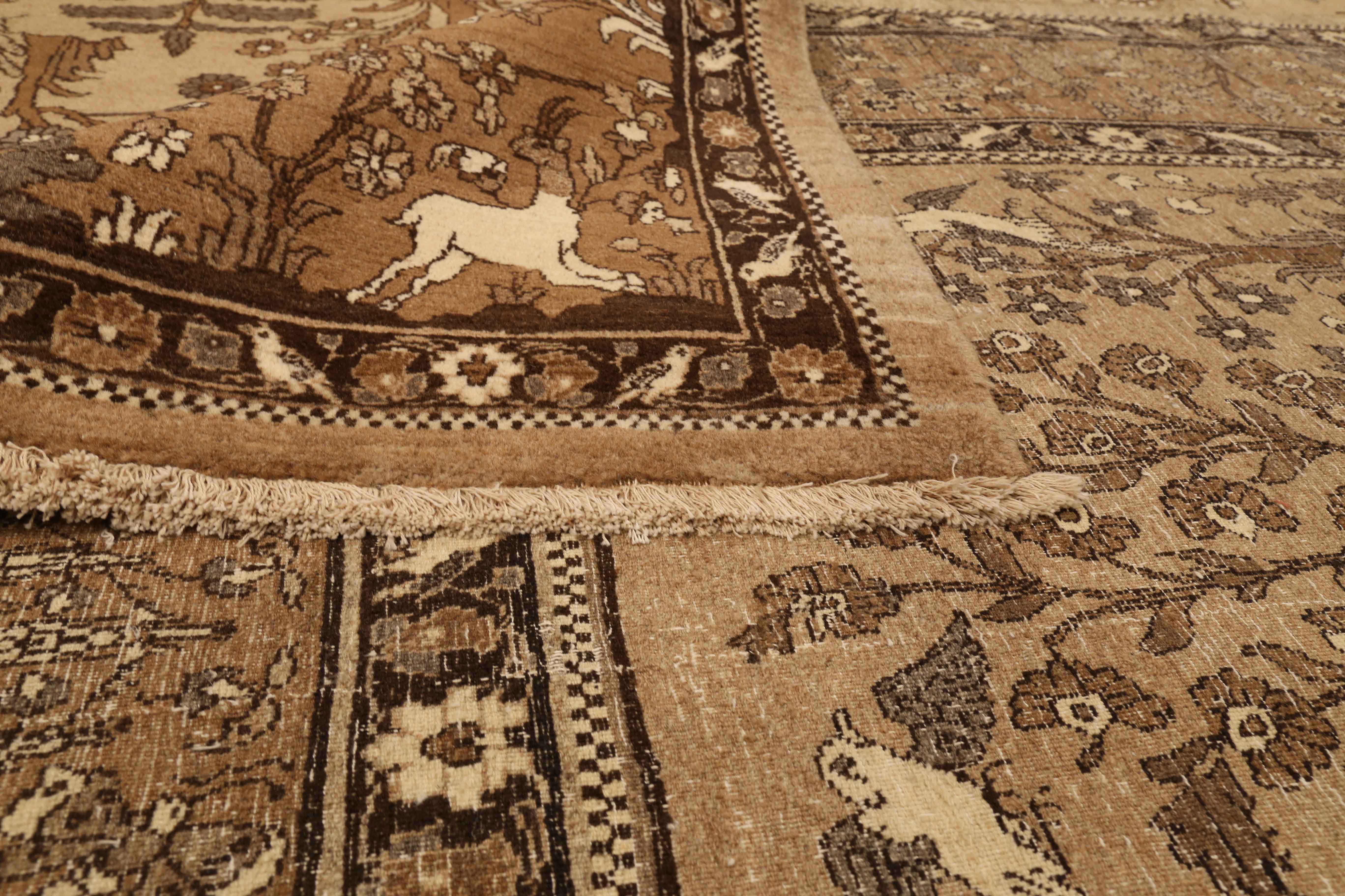 Thumbnail 5 for Antique Persian Semnan Transitional Rug 71607