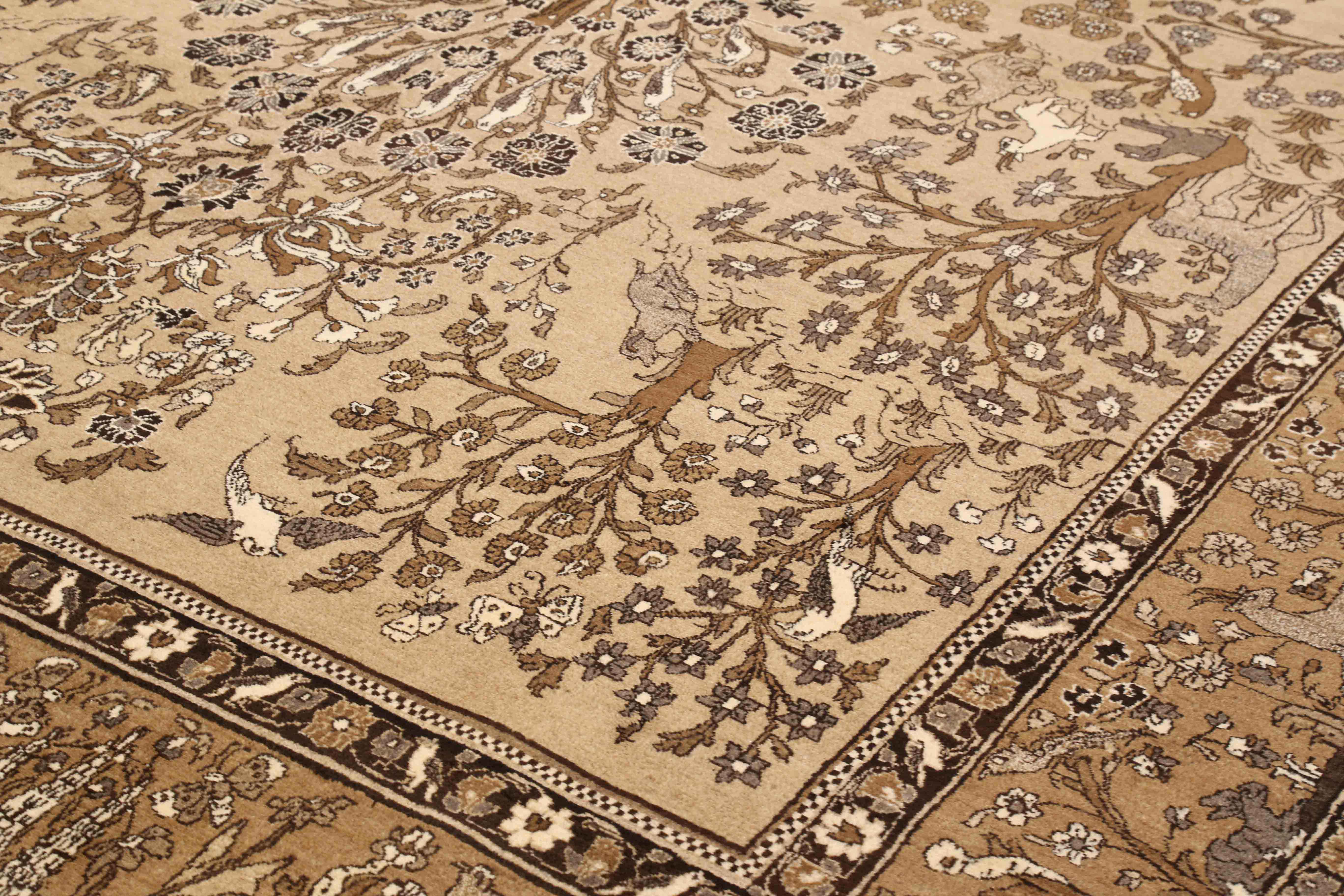 Thumbnail 4 for Antique Persian Semnan Transitional Rug 71607