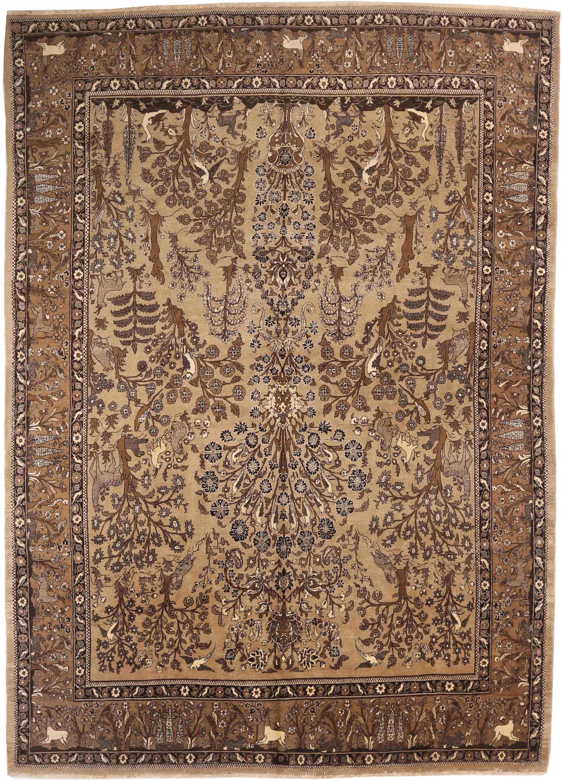 Thumbnail 3 for Antique Persian Semnan Transitional Rug 71607