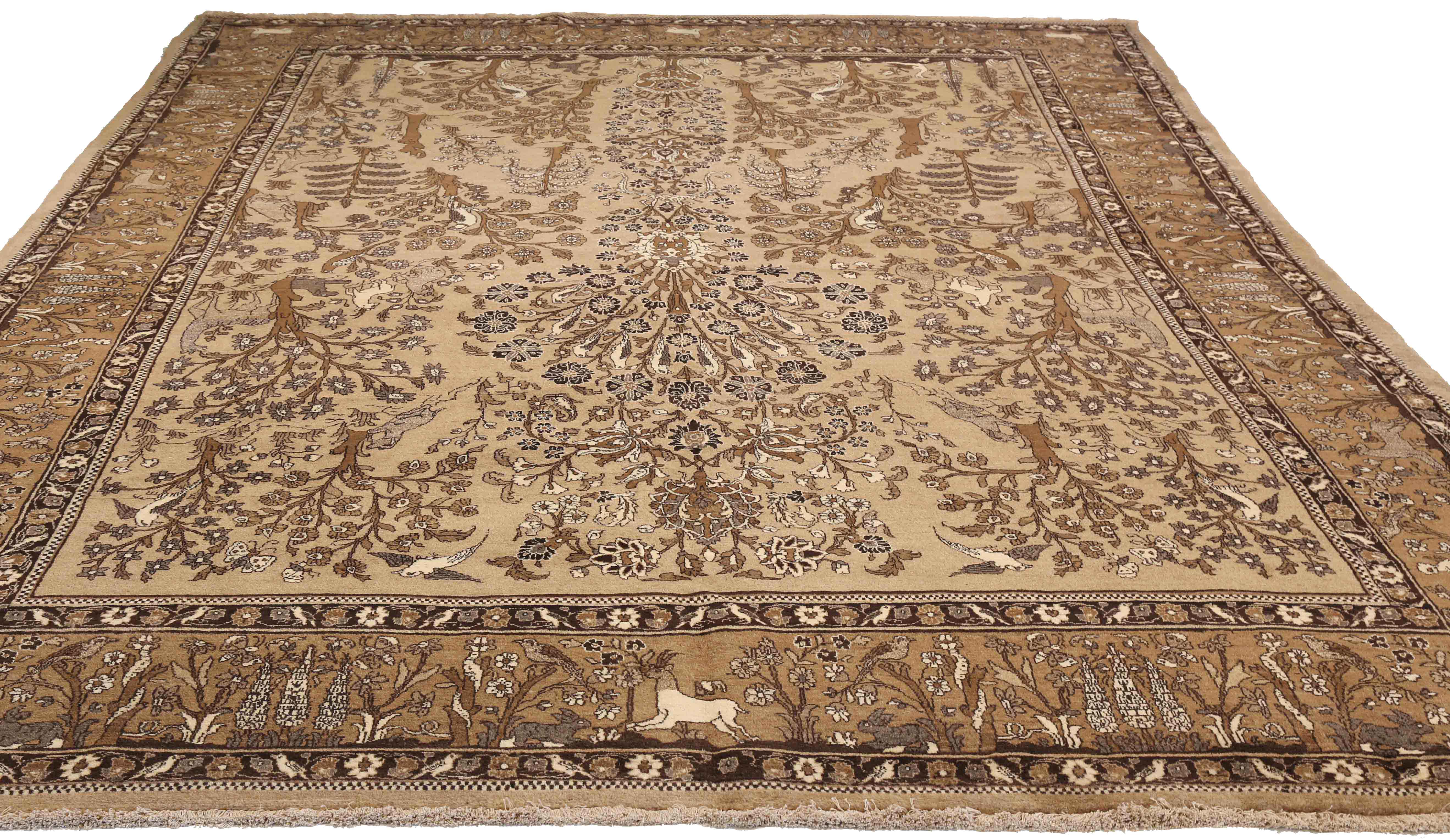 Thumbnail 6 for Antique Persian Semnan Transitional Rug 71607