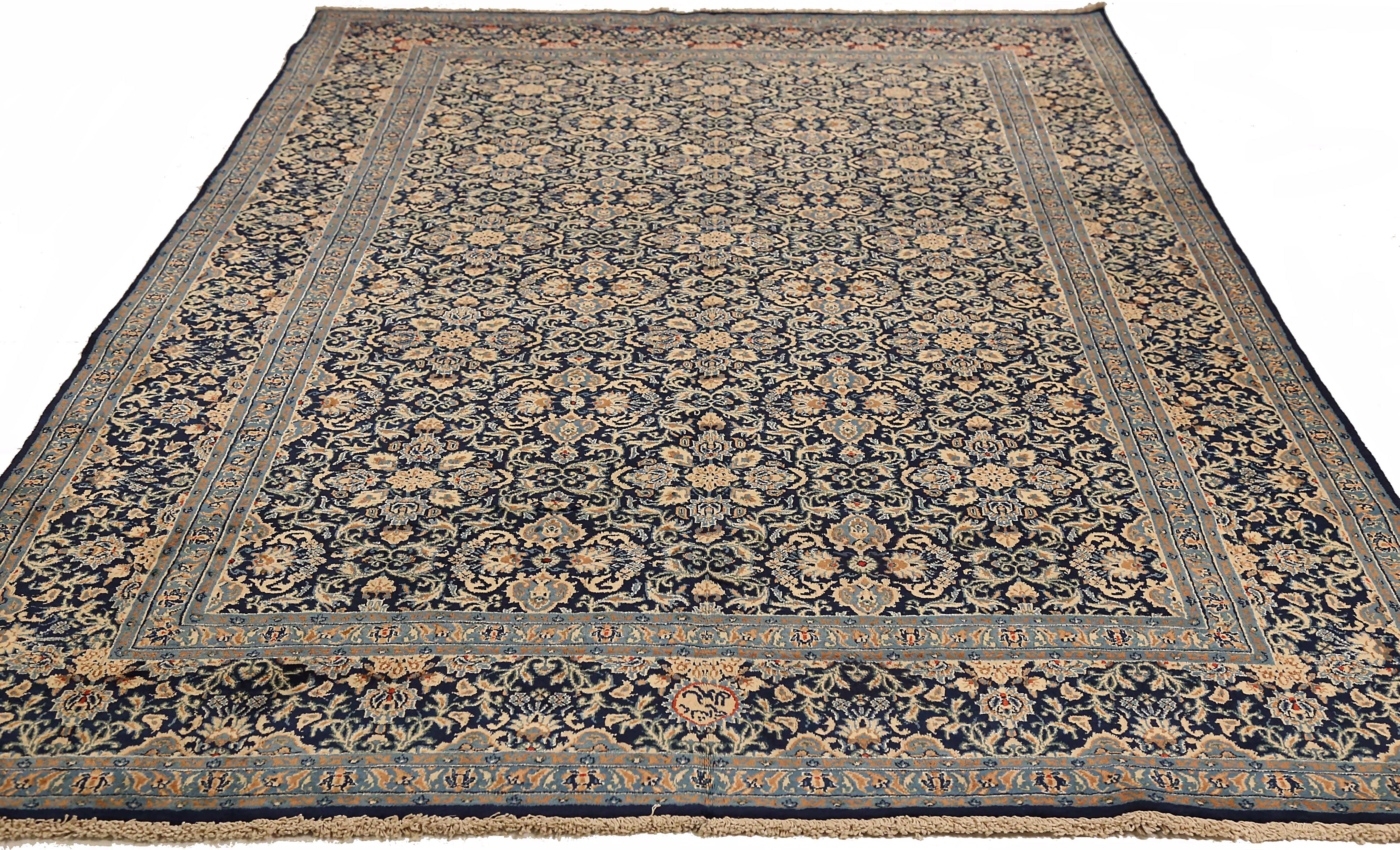 Thumbnail 3 for Antique Persian Kashan Transitional Rug 71621