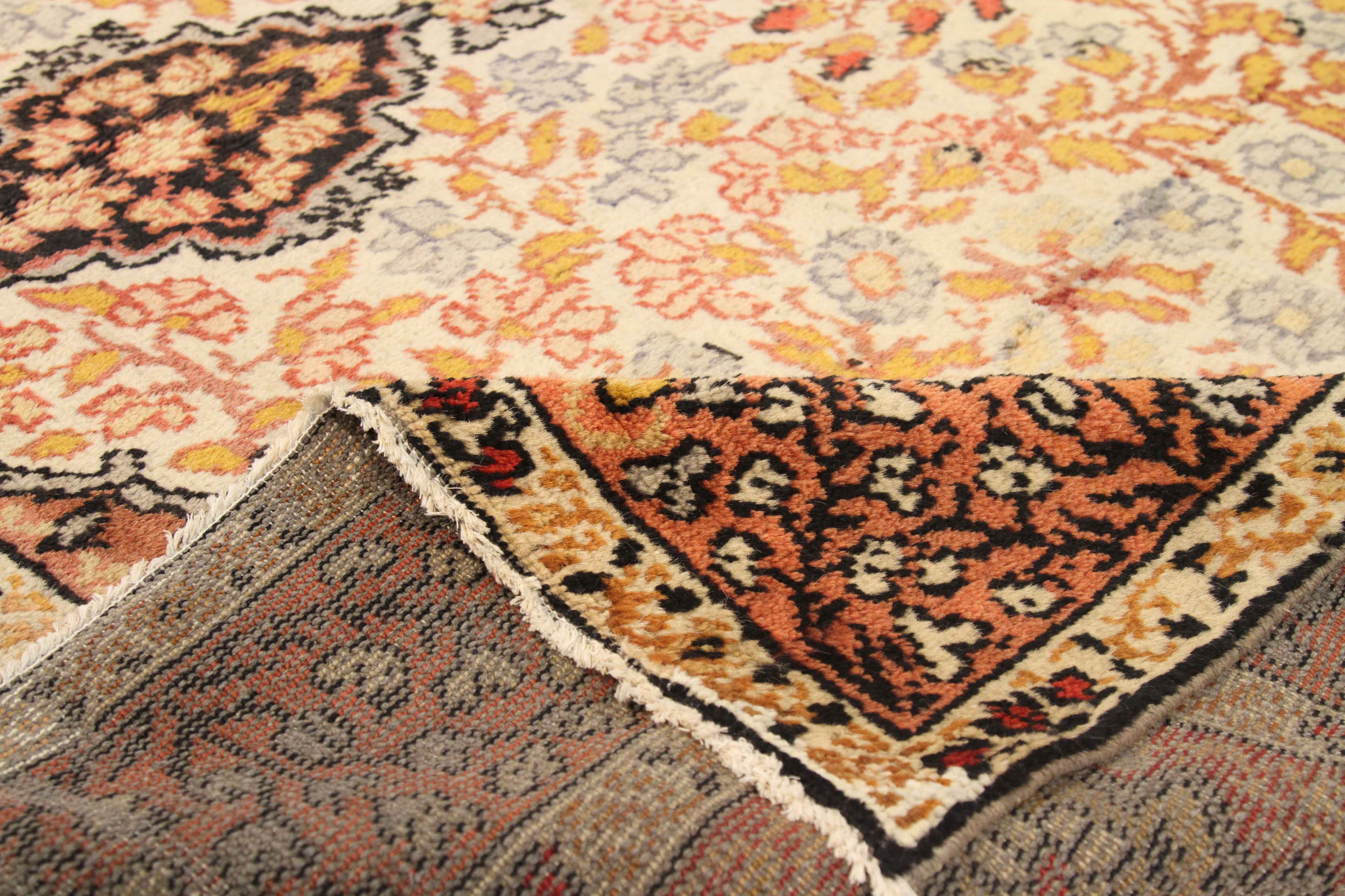 Thumbnail 9 for Antique Turkey Oushak Traditional Rug 71832