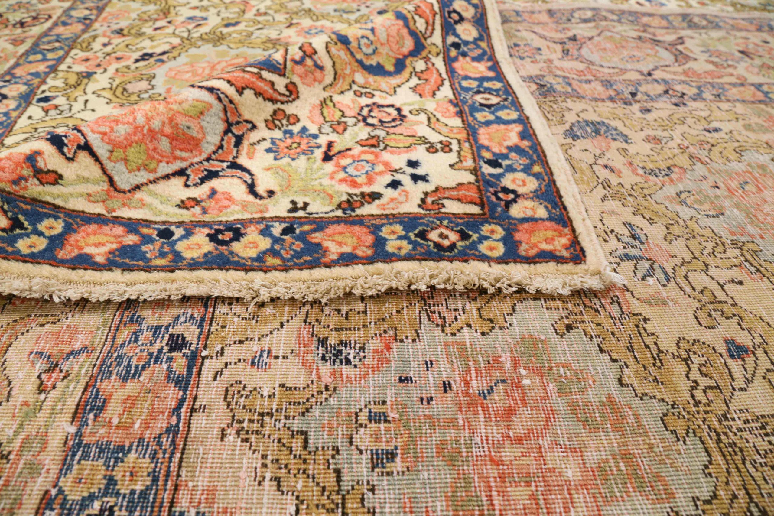 Thumbnail 11 for Antique Persian Tabriz Traditional Rug 71746