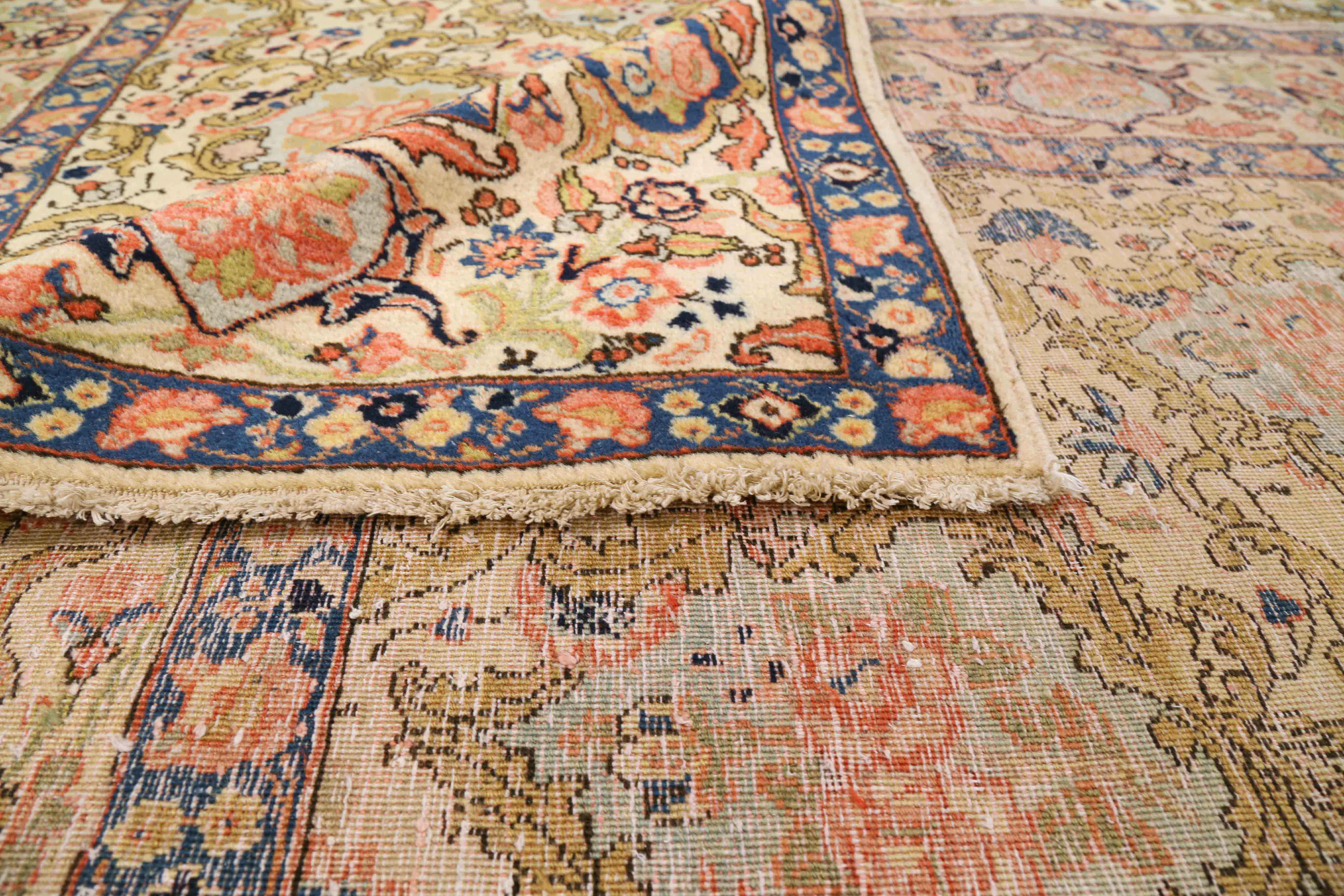 Thumbnail 7 for Antique Persian Tabriz Traditional Rug 71746