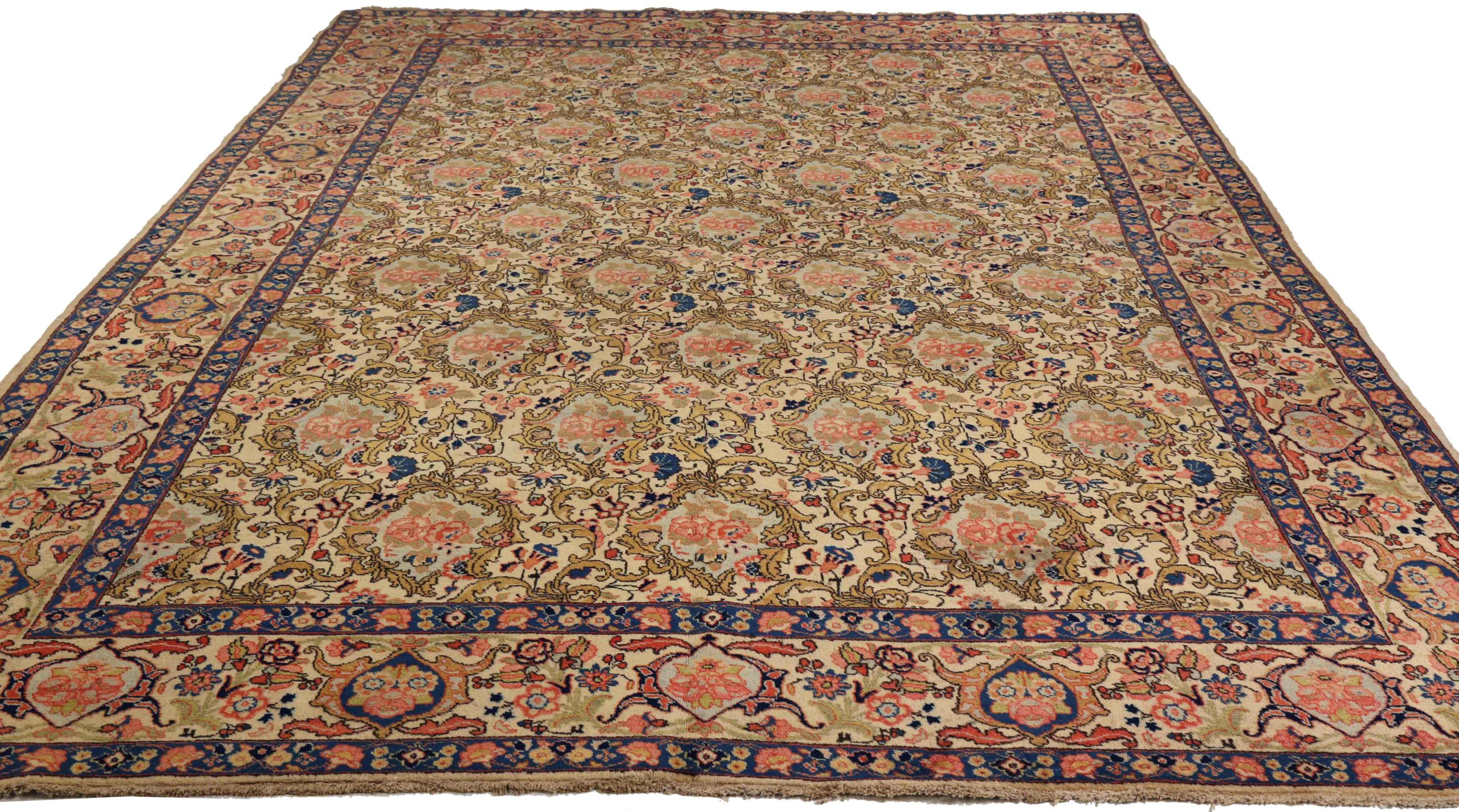 Thumbnail 9 for Antique Persian Tabriz Traditional Rug 71746