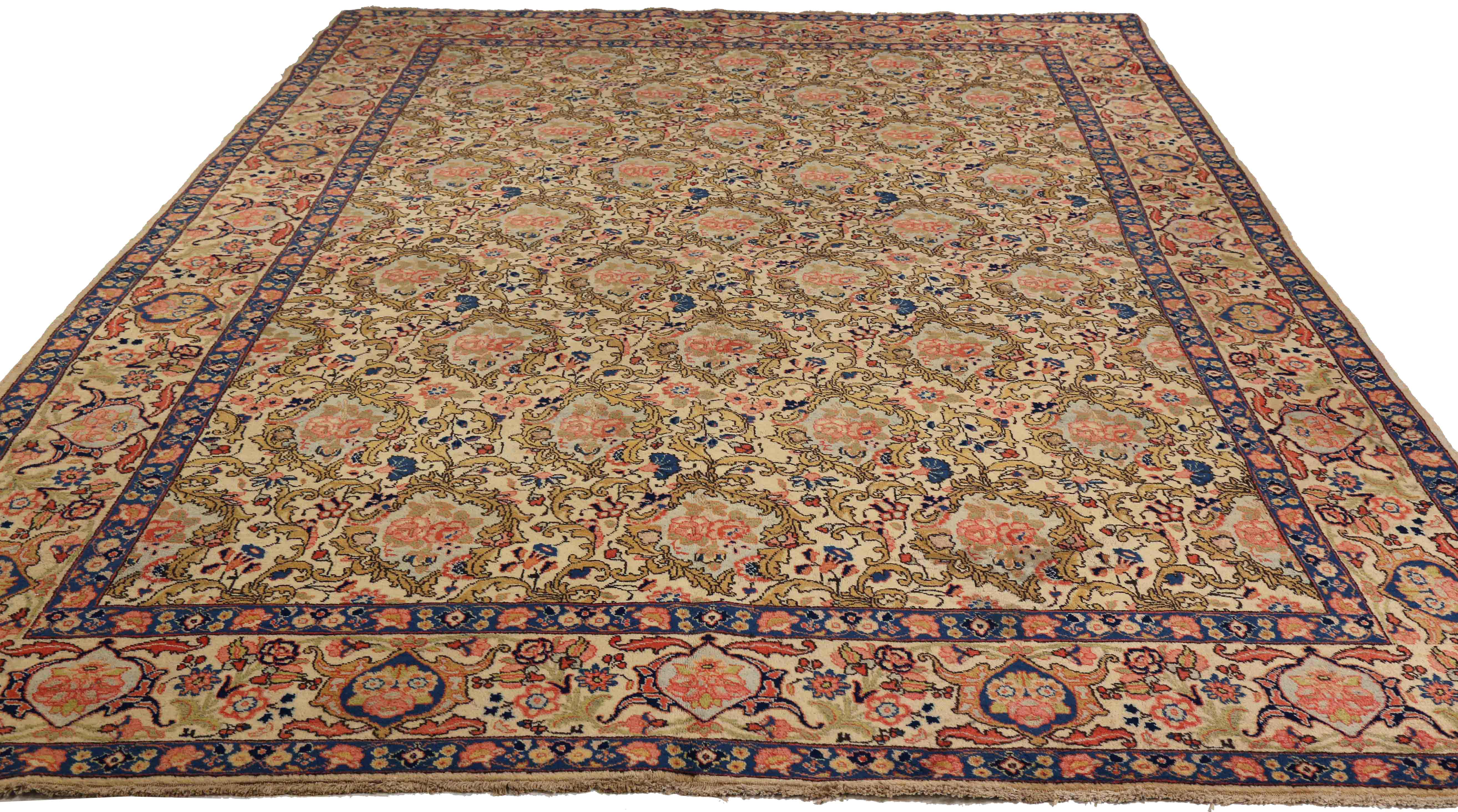 Thumbnail 5 for Antique Persian Tabriz Traditional Rug 71746