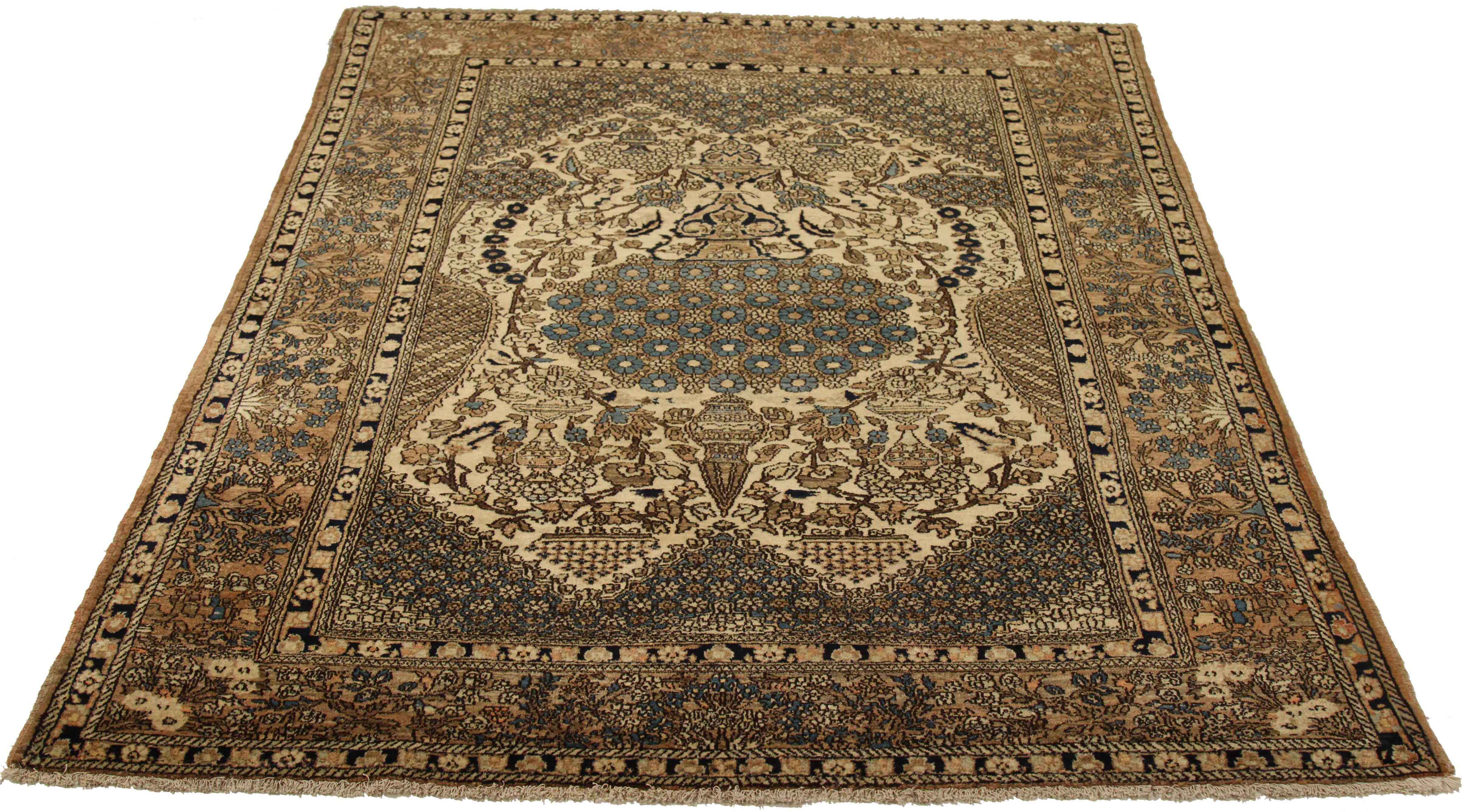 Thumbnail 4 for Antique Persian Isfahan Traditional Rug 71923