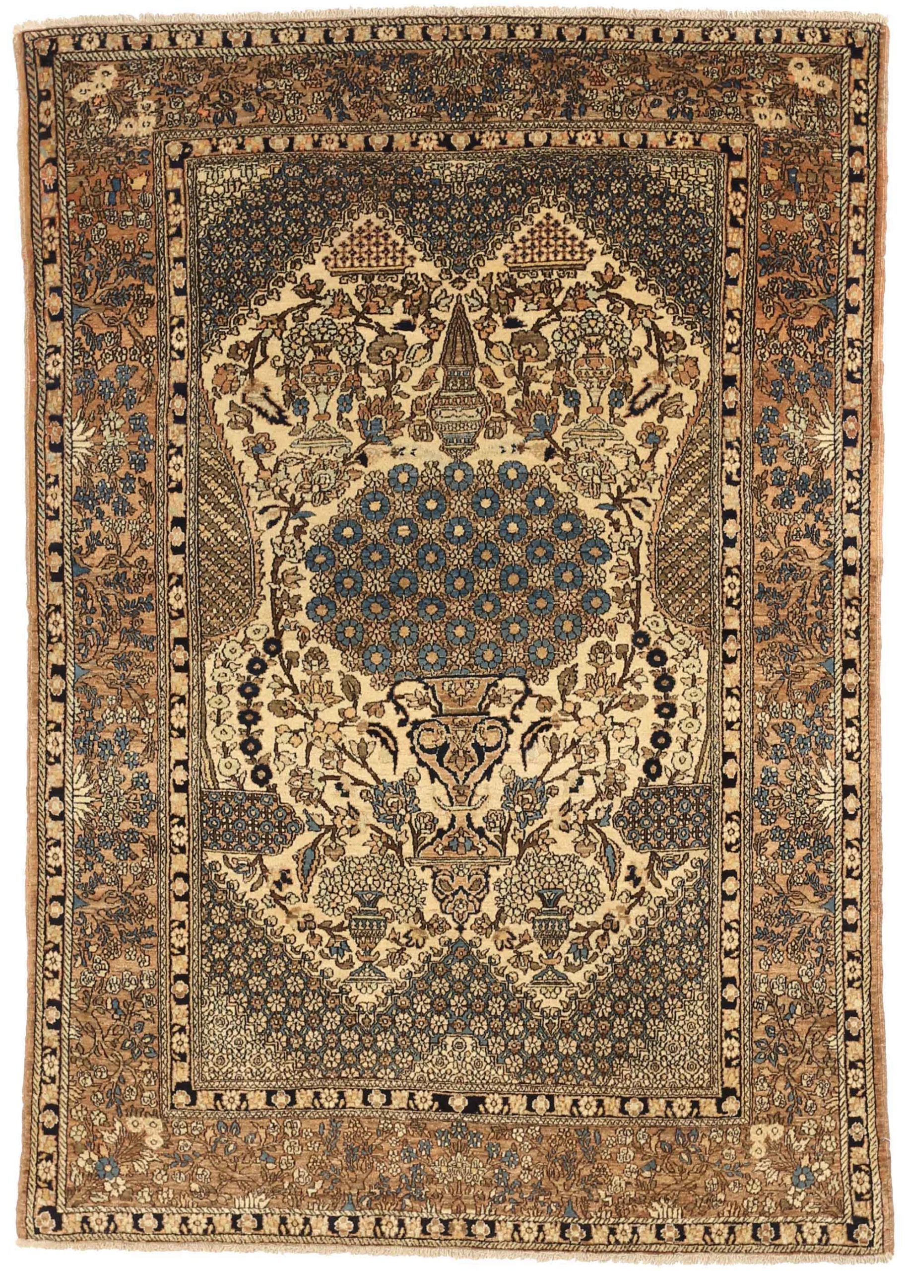 Thumbnail 3 for Antique Persian Isfahan Traditional Rug 71923
