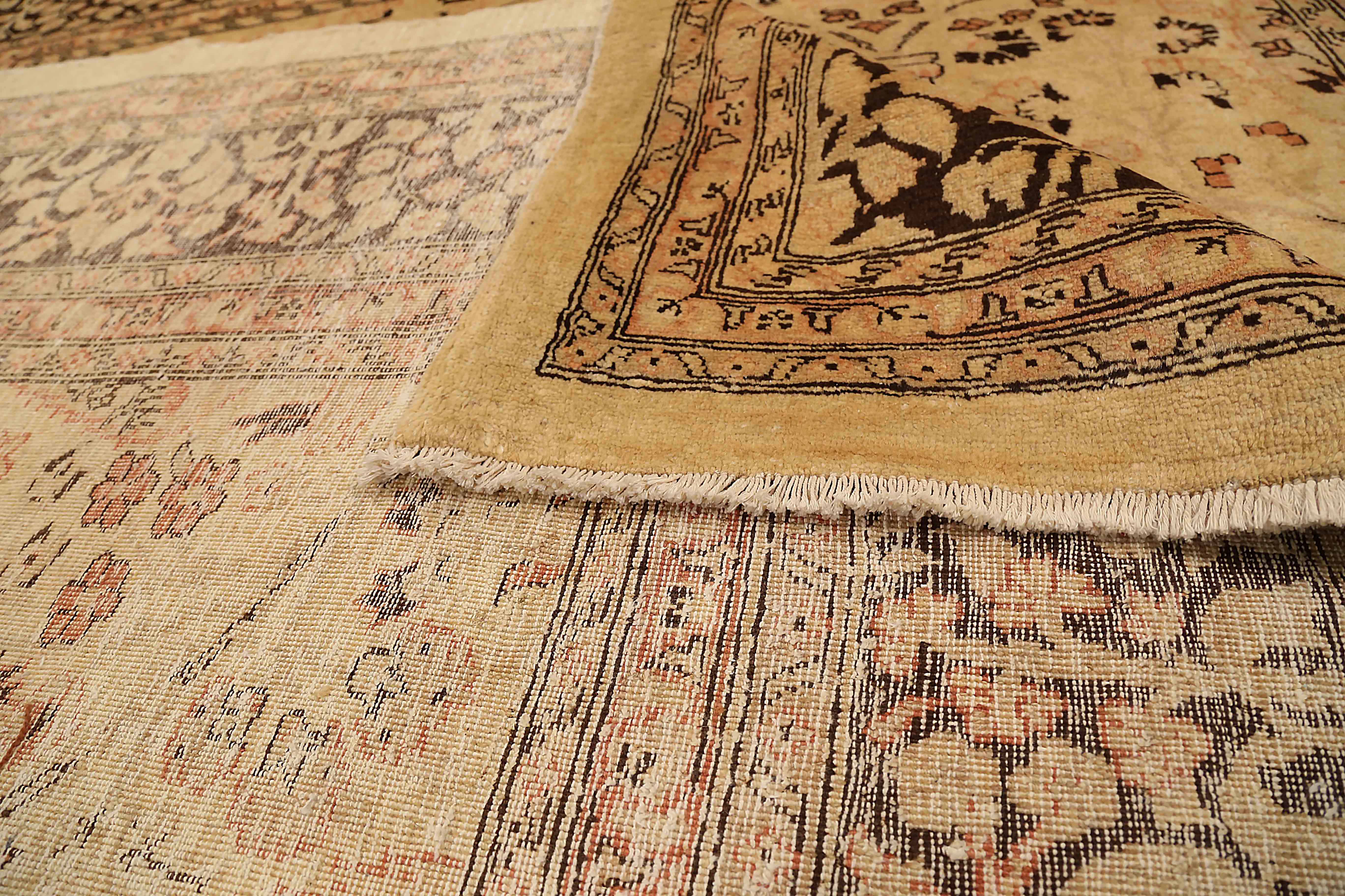 Thumbnail 3 for Antique Persian Tabriz Traditional Rug 71925