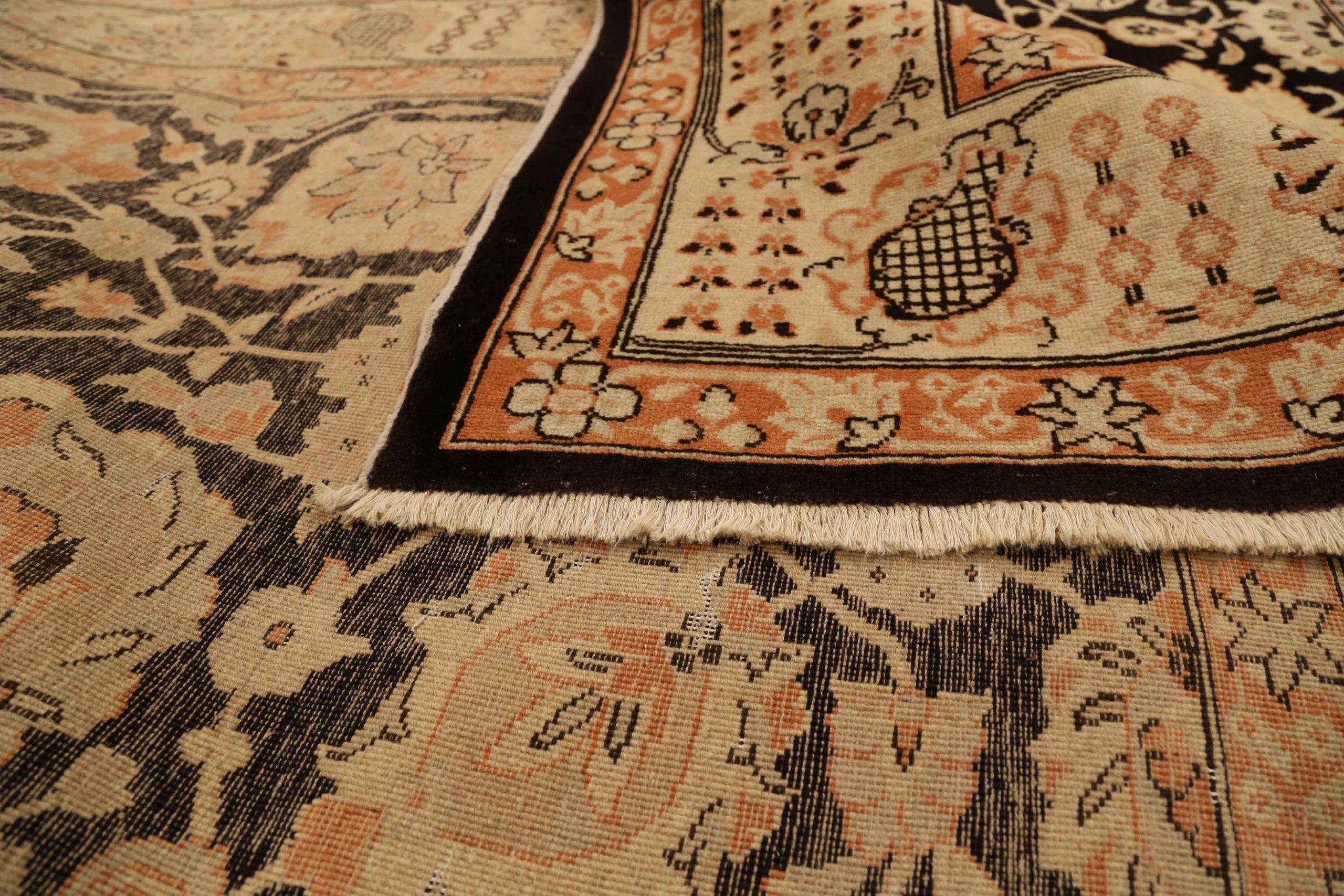 Thumbnail 10 for Antique Persian Tabriz Traditional Rug 71927