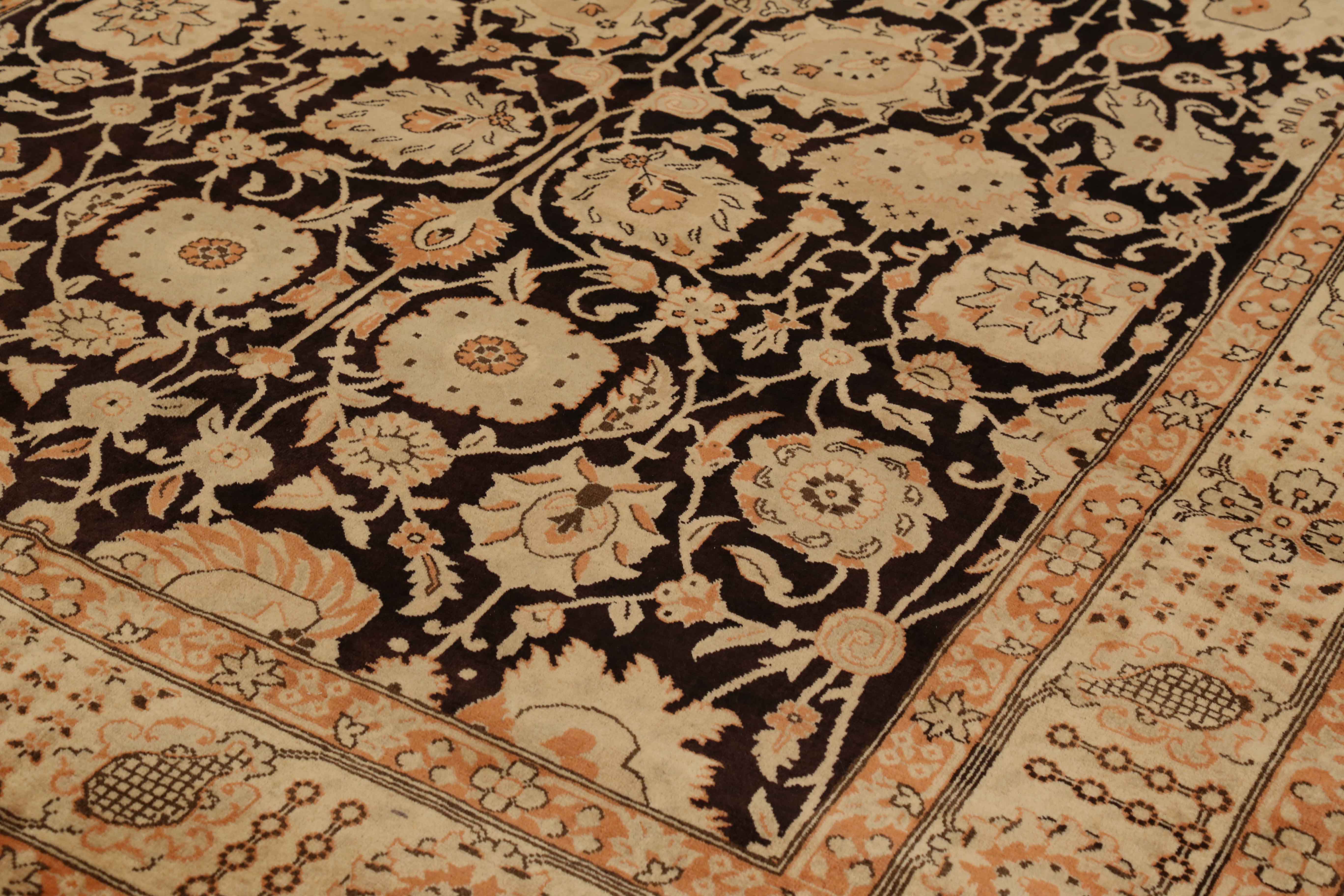 Thumbnail 8 for Antique Persian Tabriz Traditional Rug 71927