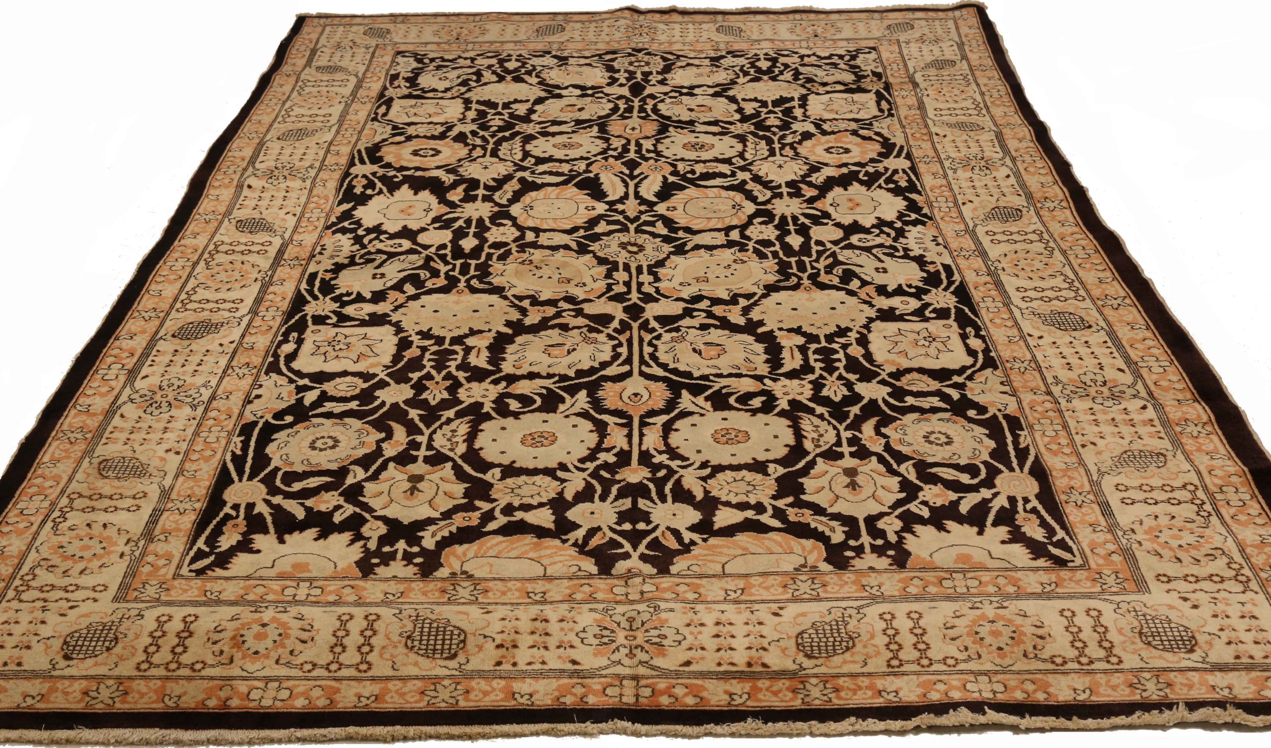 Thumbnail 11 for Antique Persian Tabriz Traditional Rug 71927