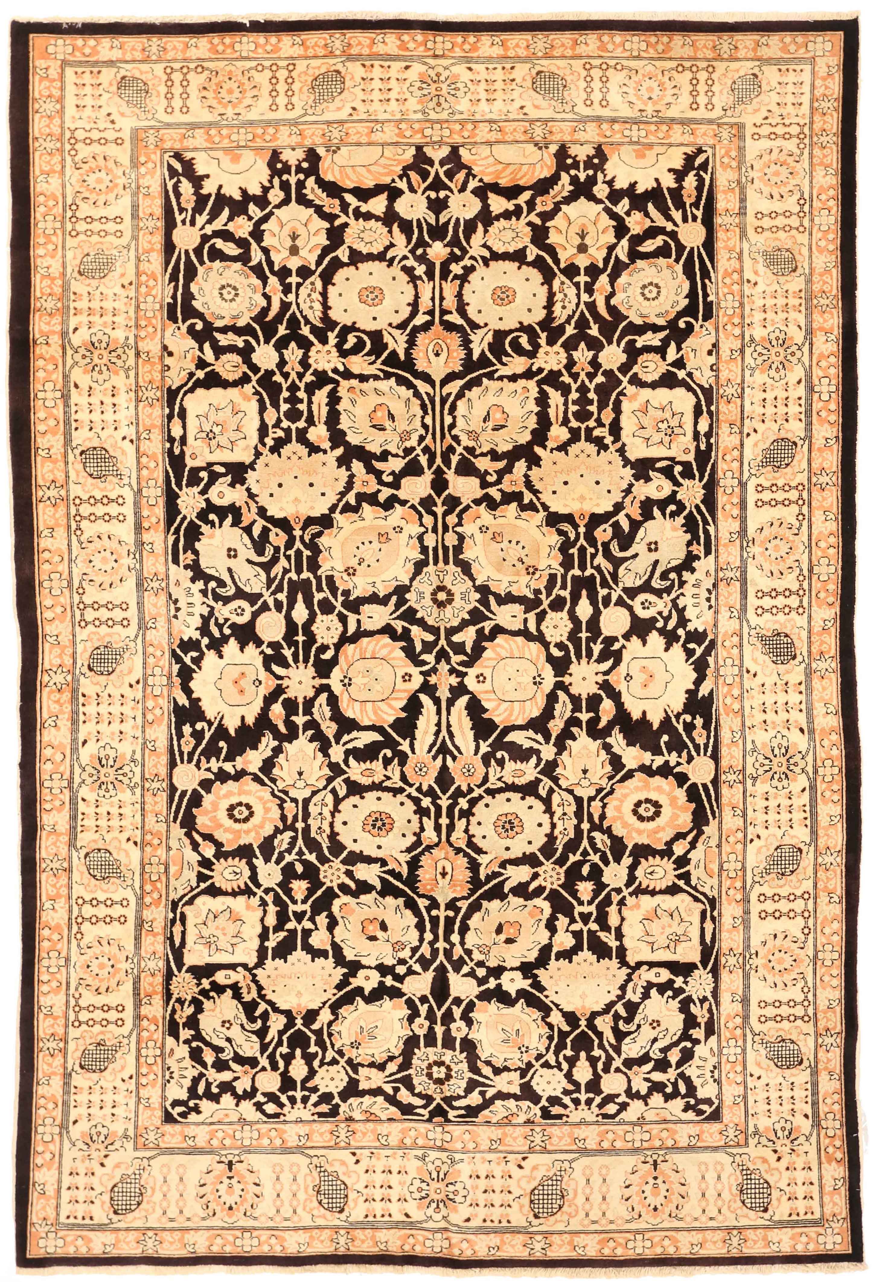 Thumbnail 5 for Antique Persian Tabriz Traditional Rug 71927