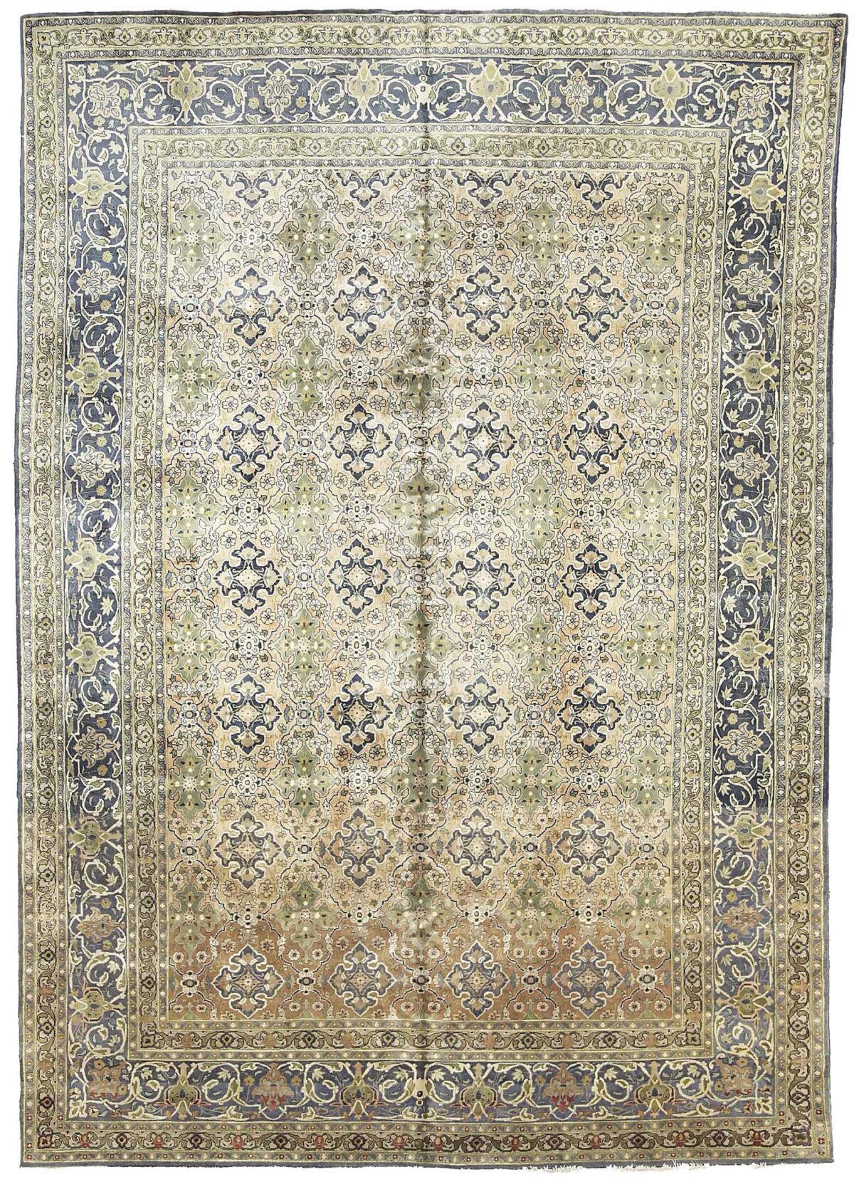 Thumbnail 15 for Antique Persian Tabriz Traditional Rug 71890