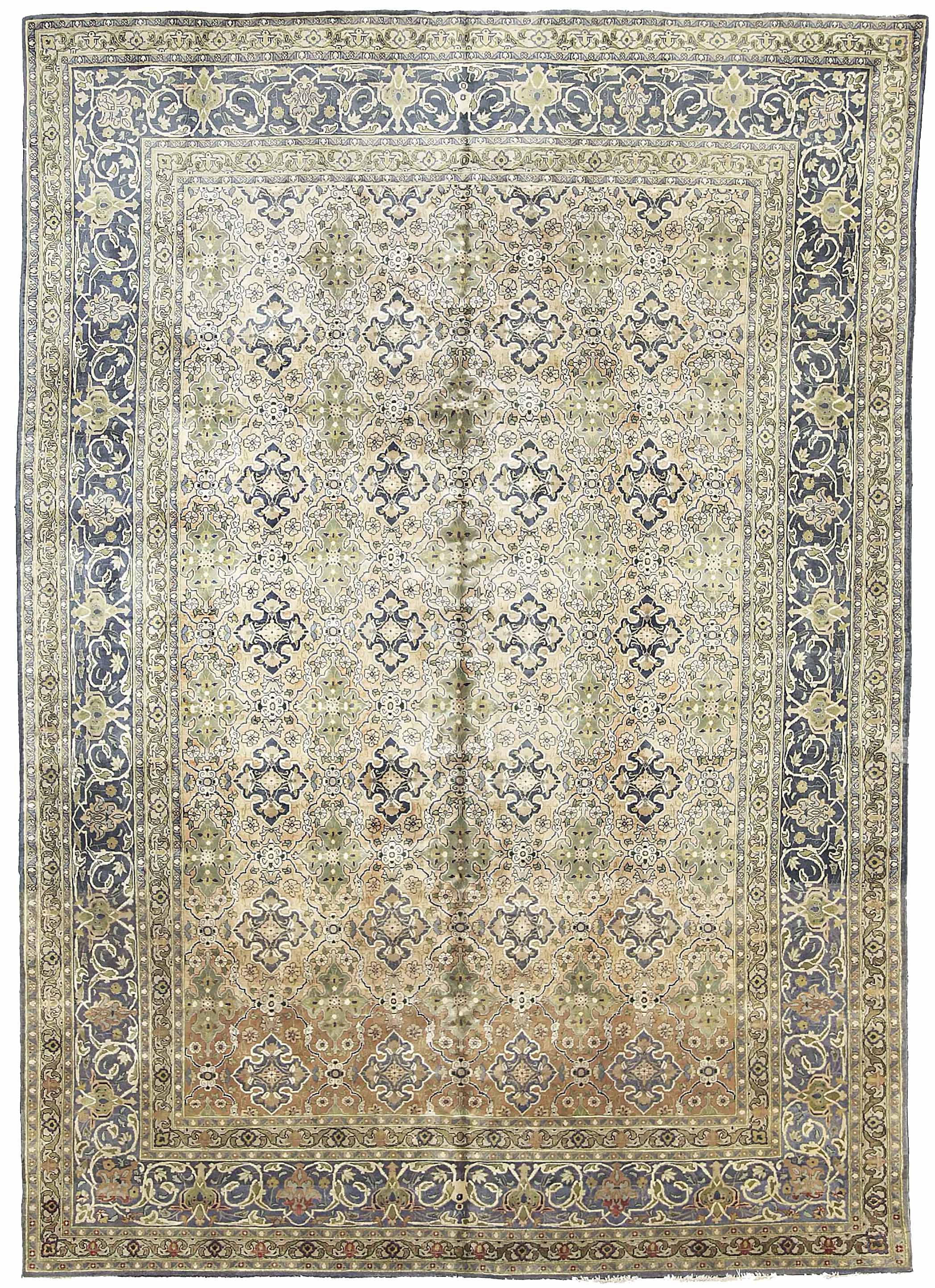 Thumbnail 9 for Antique Persian Tabriz Traditional Rug 71890