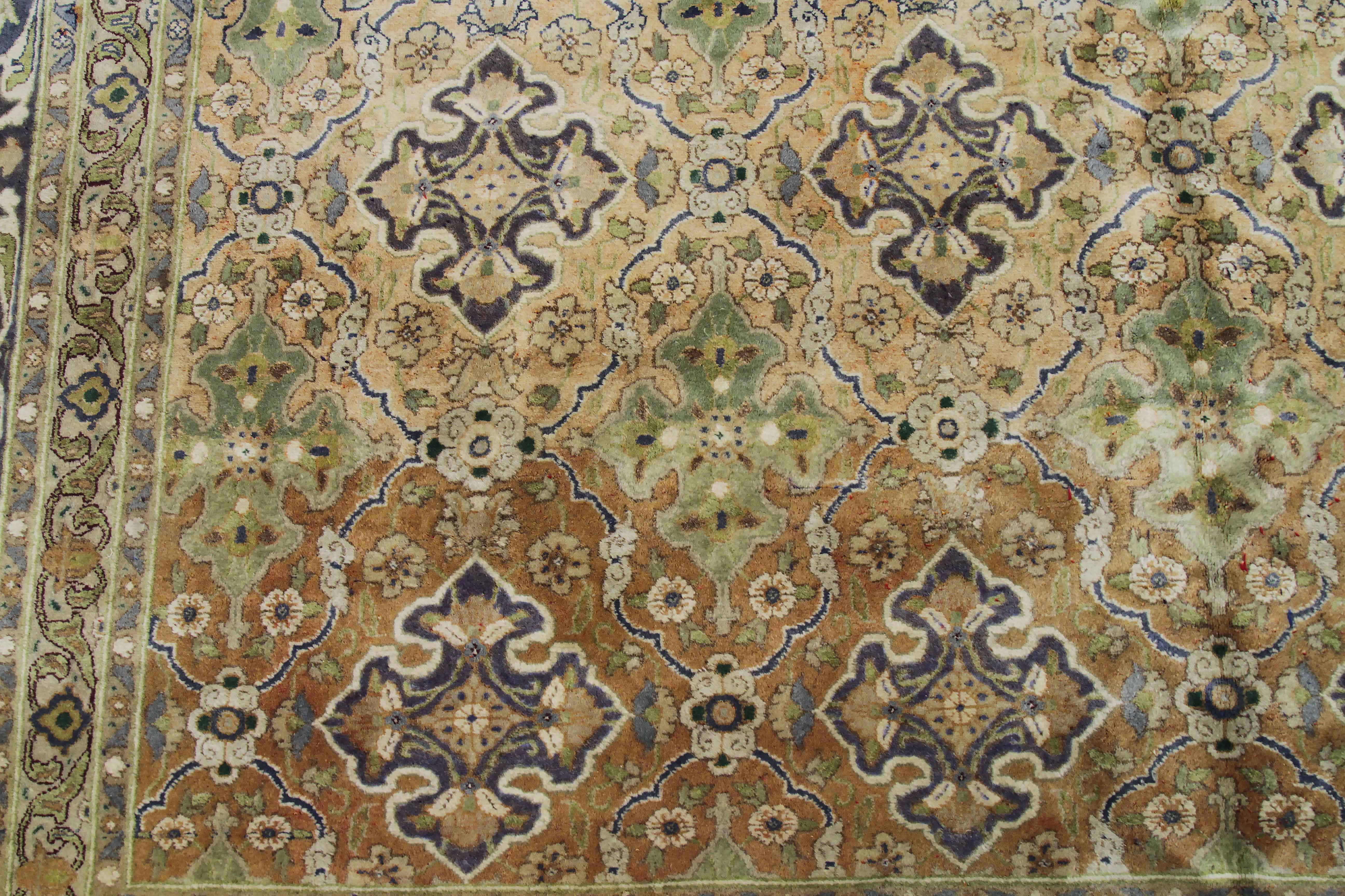 Thumbnail 3 for Antique Persian Tabriz Traditional Rug 71890