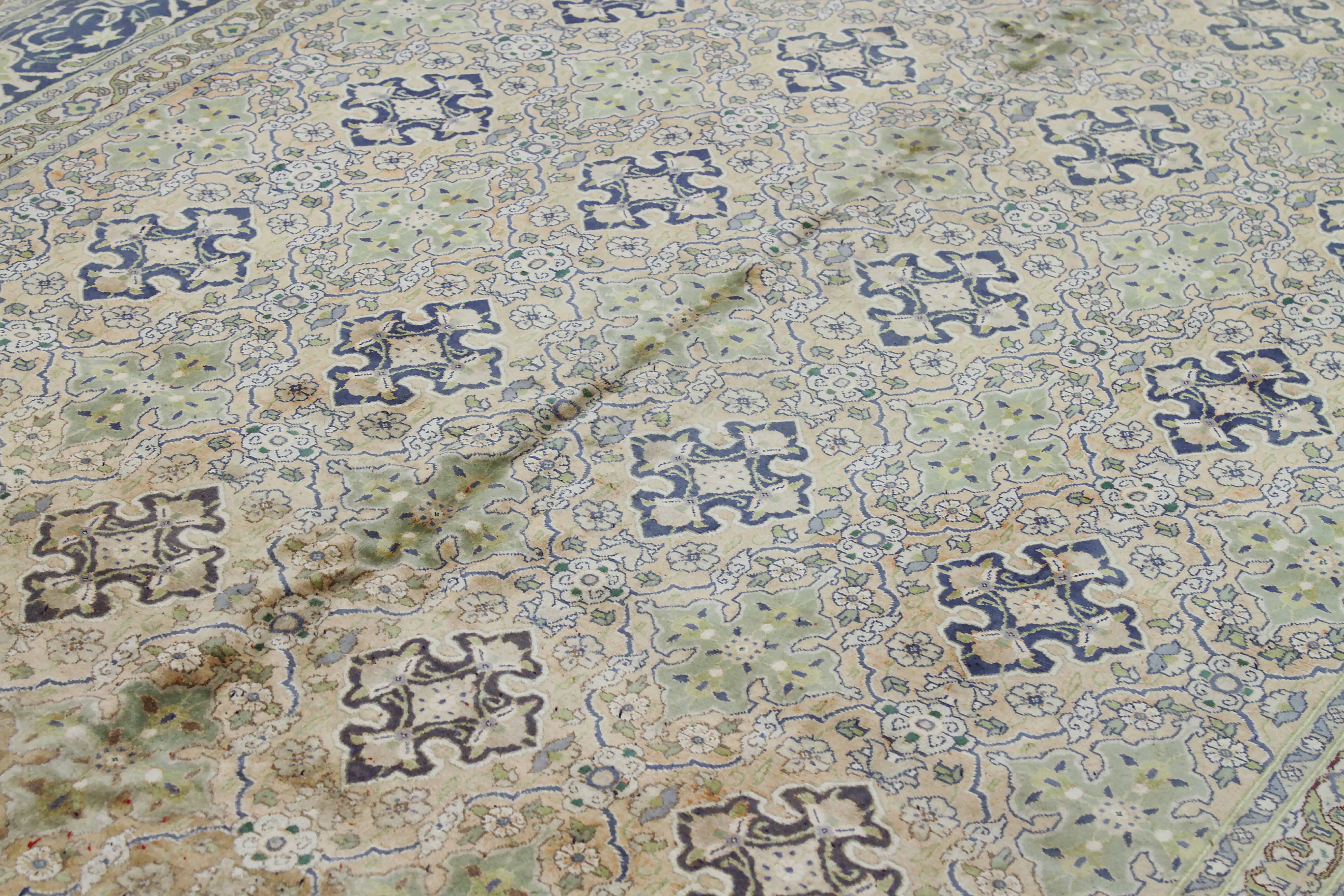 Thumbnail 8 for Antique Persian Tabriz Traditional Rug 71890