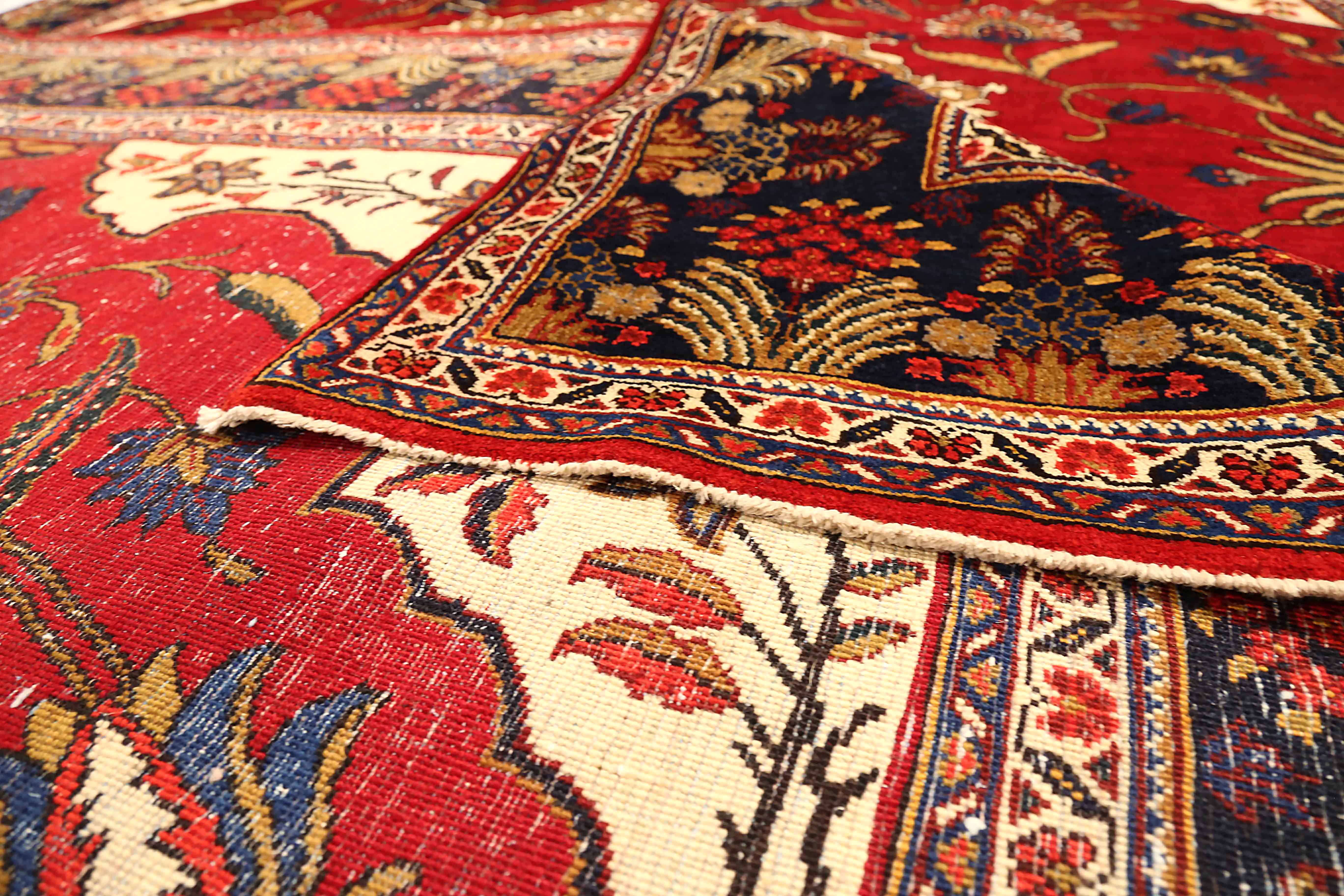Thumbnail 5 for Antique Persian Ardebil Traditional Rug 71896