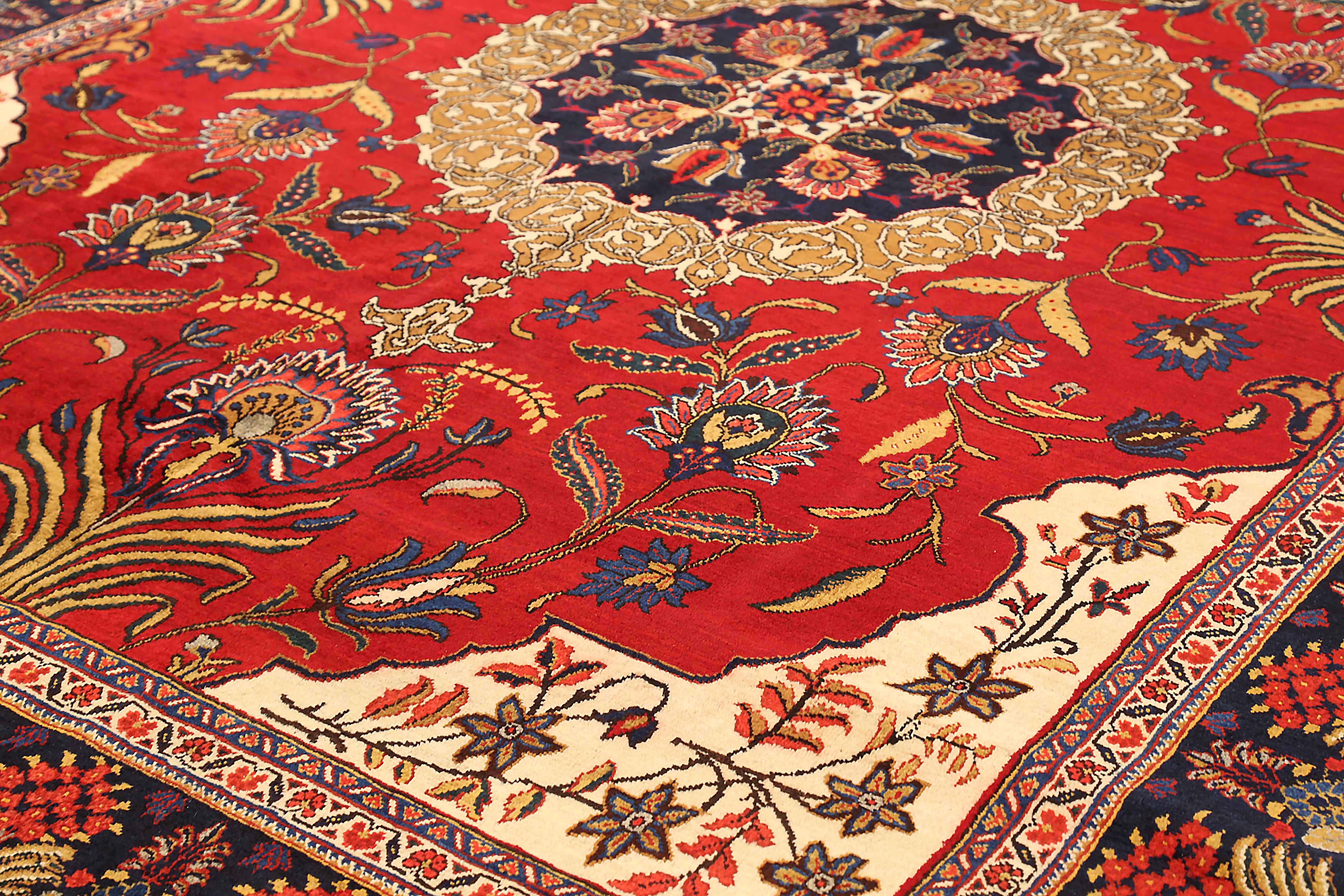 Thumbnail 3 for Antique Persian Ardebil Traditional Rug 71896