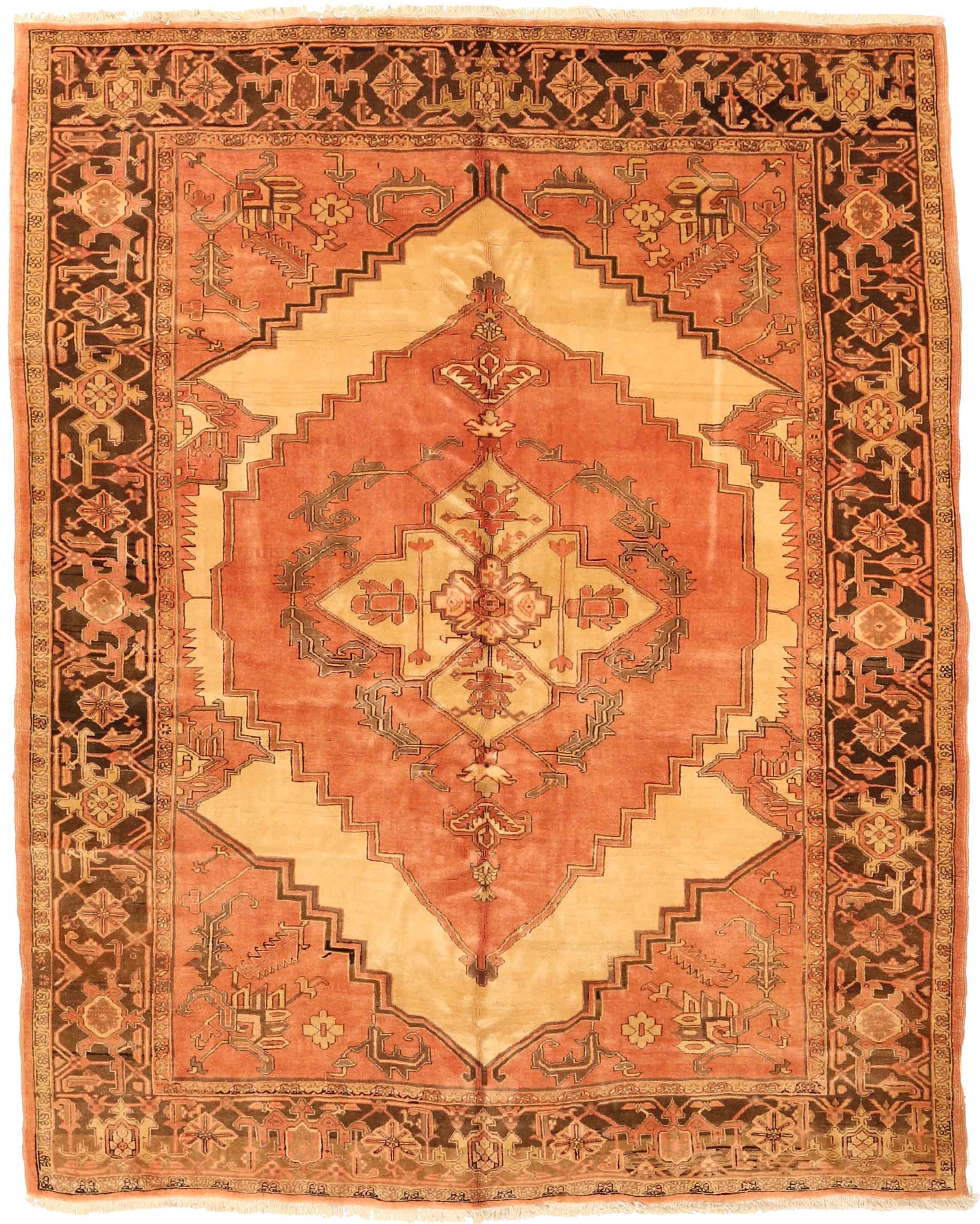 Thumbnail 11 for Antique Persian Heriz Traditional Rug 71994