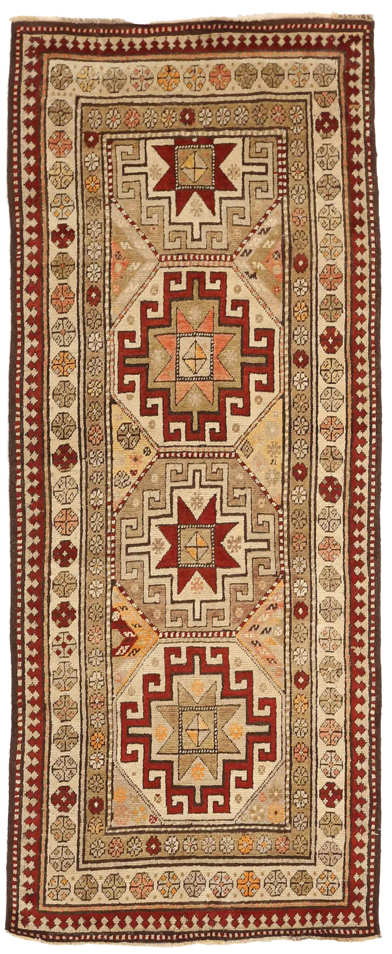 Thumbnail 3 for Antique Russia Kazakhstan Transitional Rug 11178