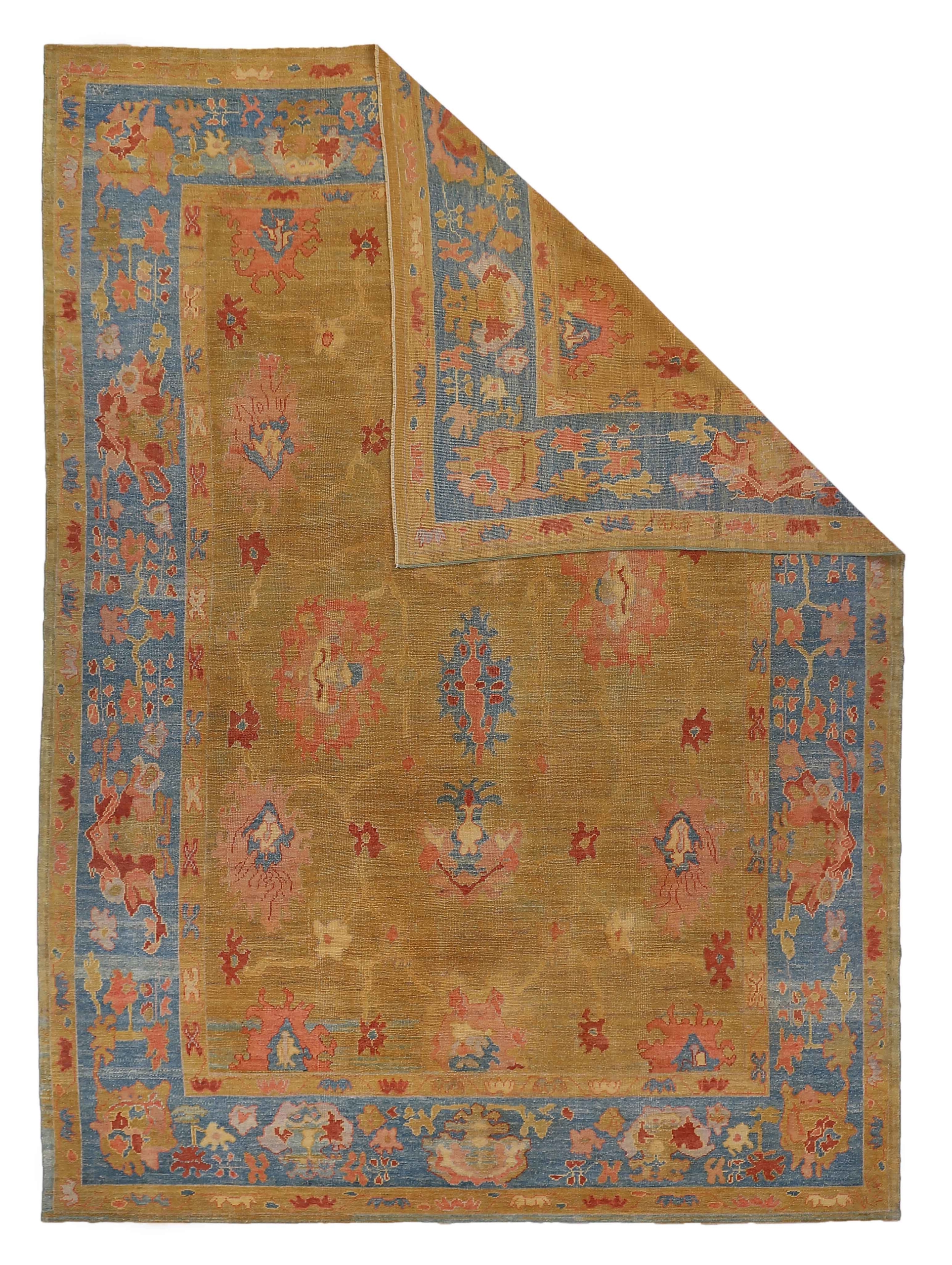 Thumbnail 3 for Persian Oushak Traditional Rug 89011