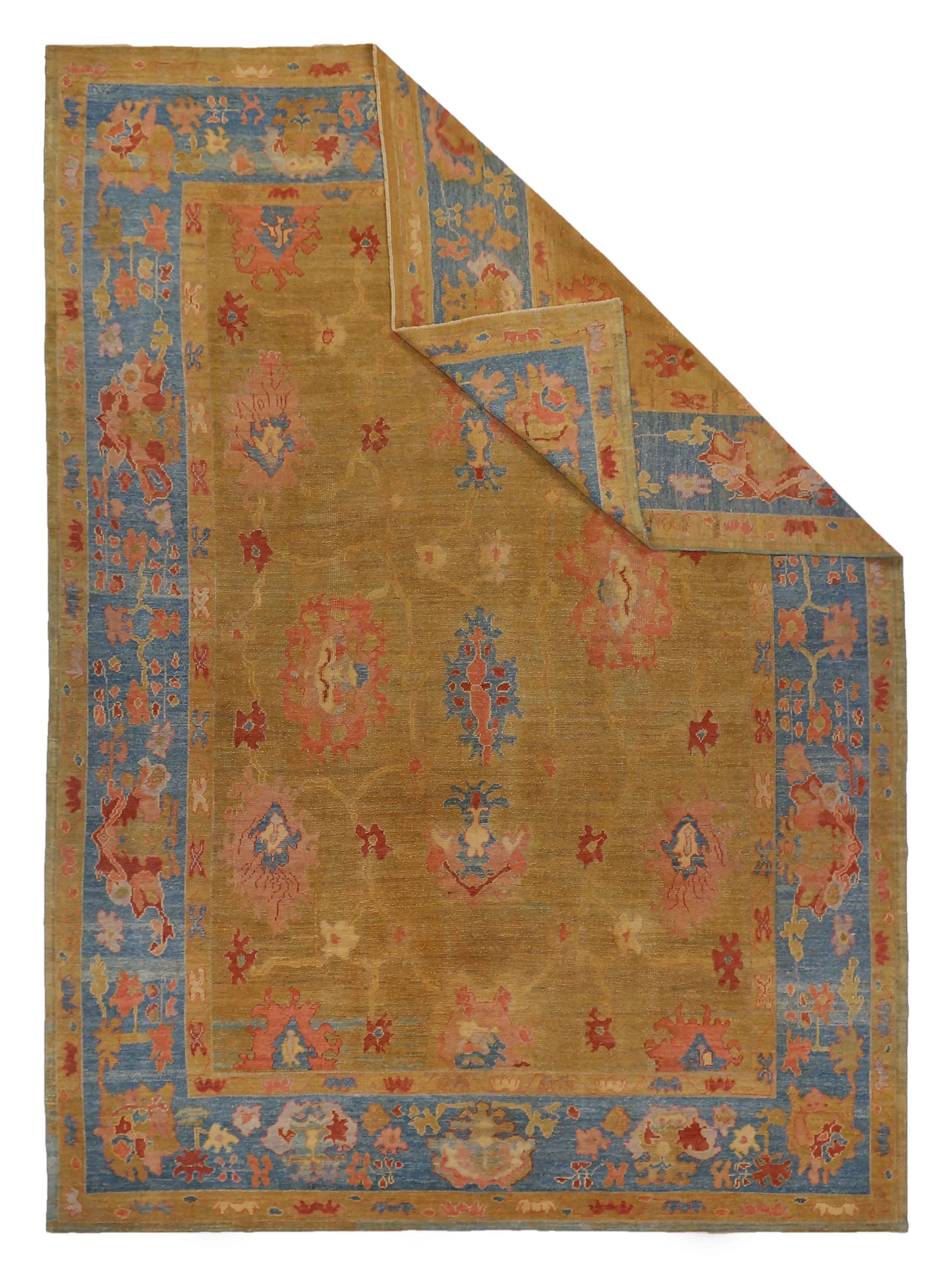 Thumbnail 4 for Persian Oushak Traditional Rug 89011