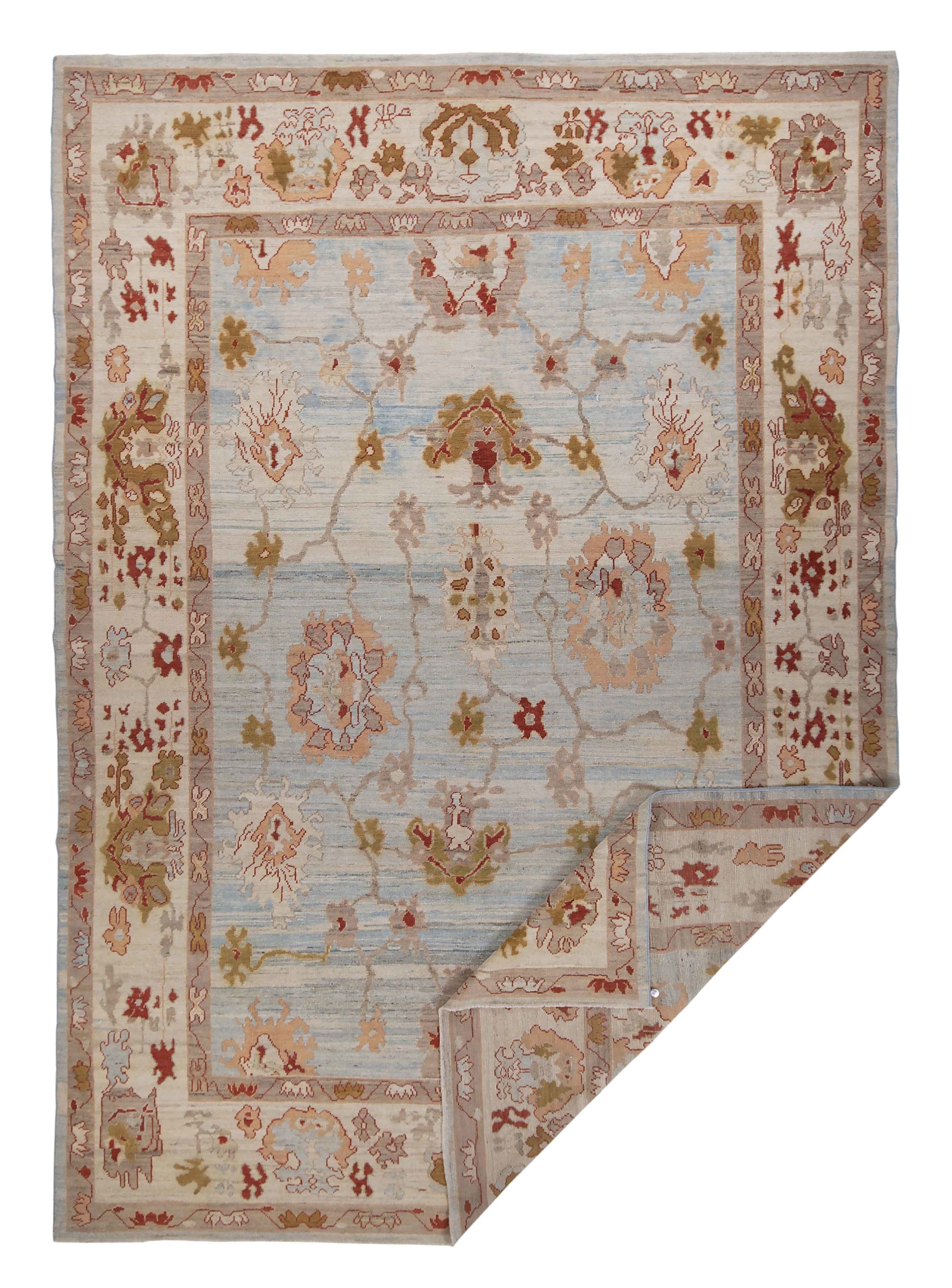 Thumbnail 5 for Persian Oushak Traditional Rug 89009