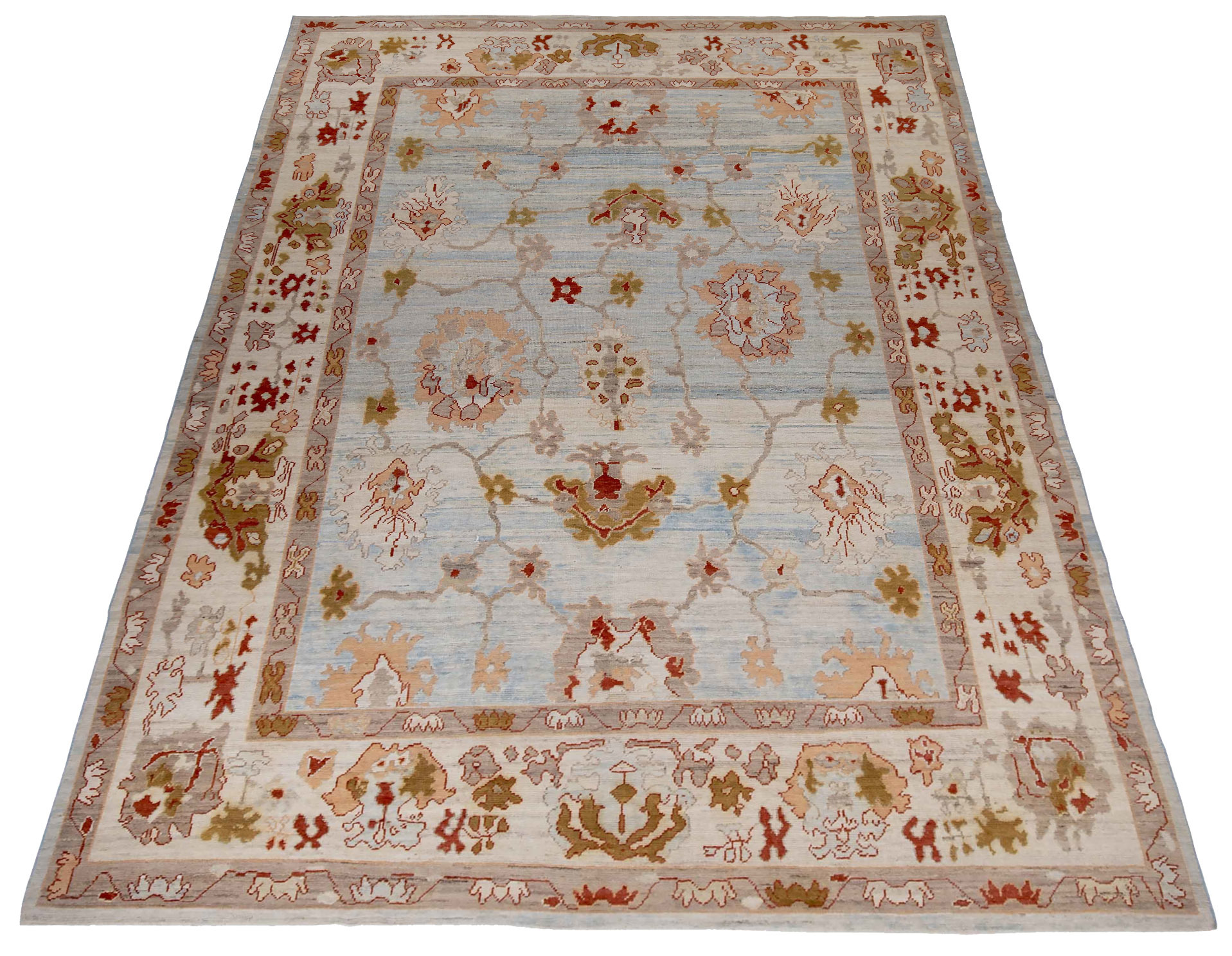 Thumbnail 7 for Persian Oushak Traditional Rug 89009