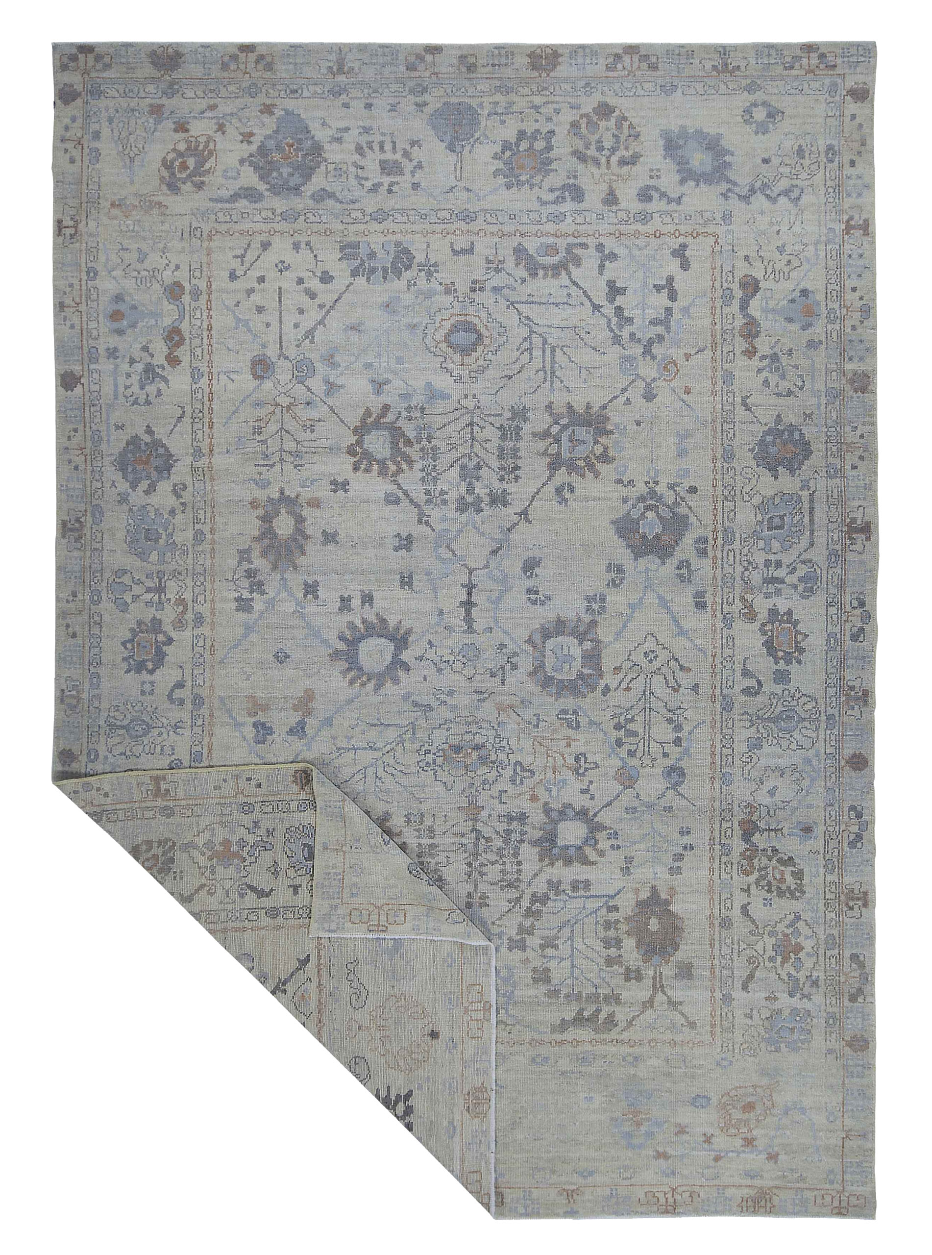 Thumbnail 5 for Persian Oushak Transitional Rug 89004