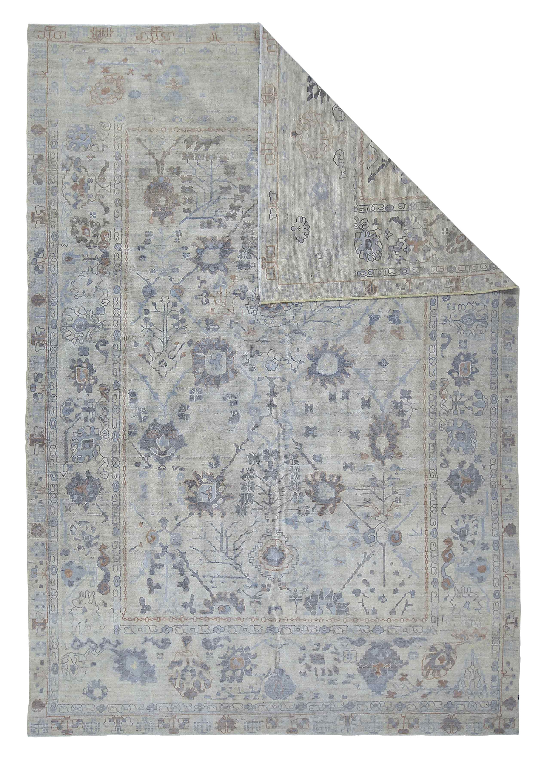 Thumbnail 6 for Persian Oushak Transitional Rug 89004