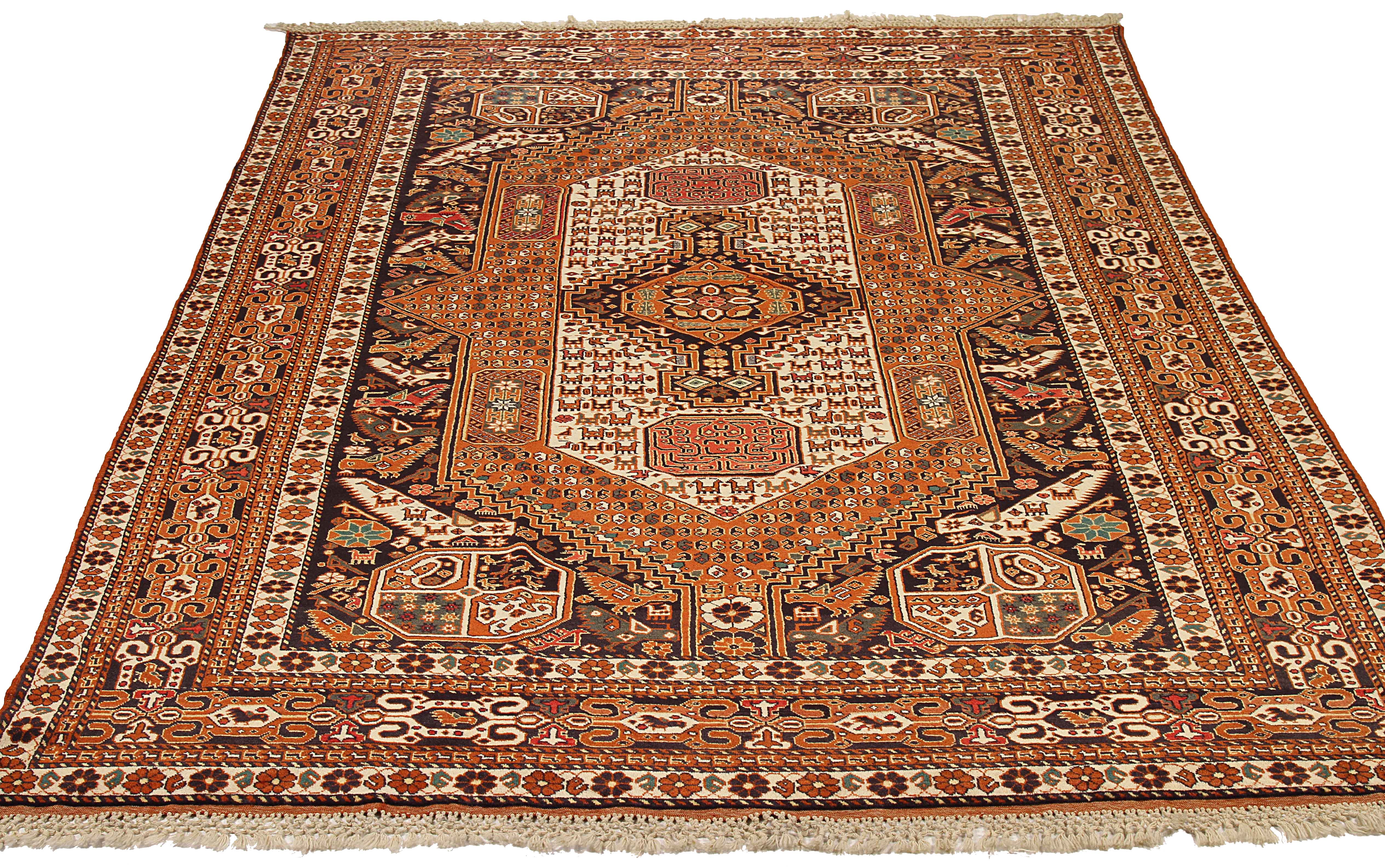 Thumbnail 4 for Antique Persian Kurdish Transitional Rug 11196