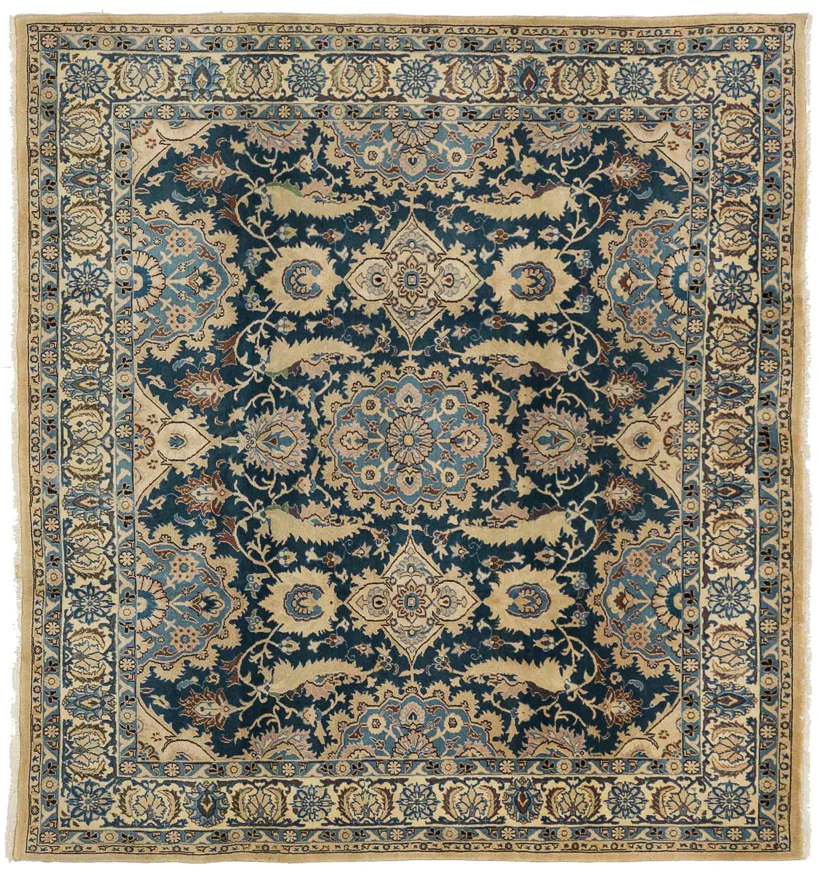 Thumbnail 14 for Antique Persian Nain Transitional Rug 11198