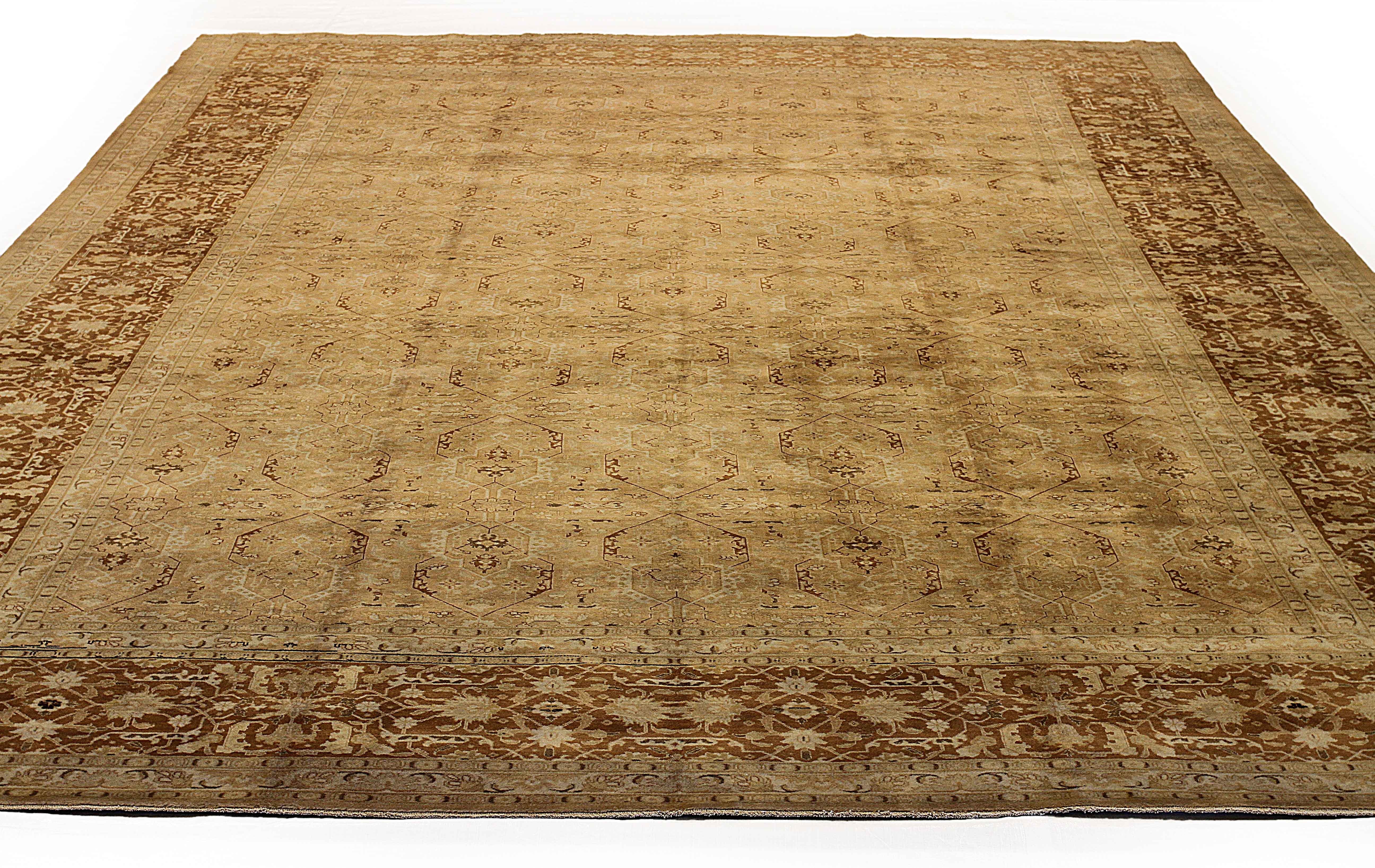 Thumbnail 2 for Antique Persian Tabriz Transitional Rug 11218