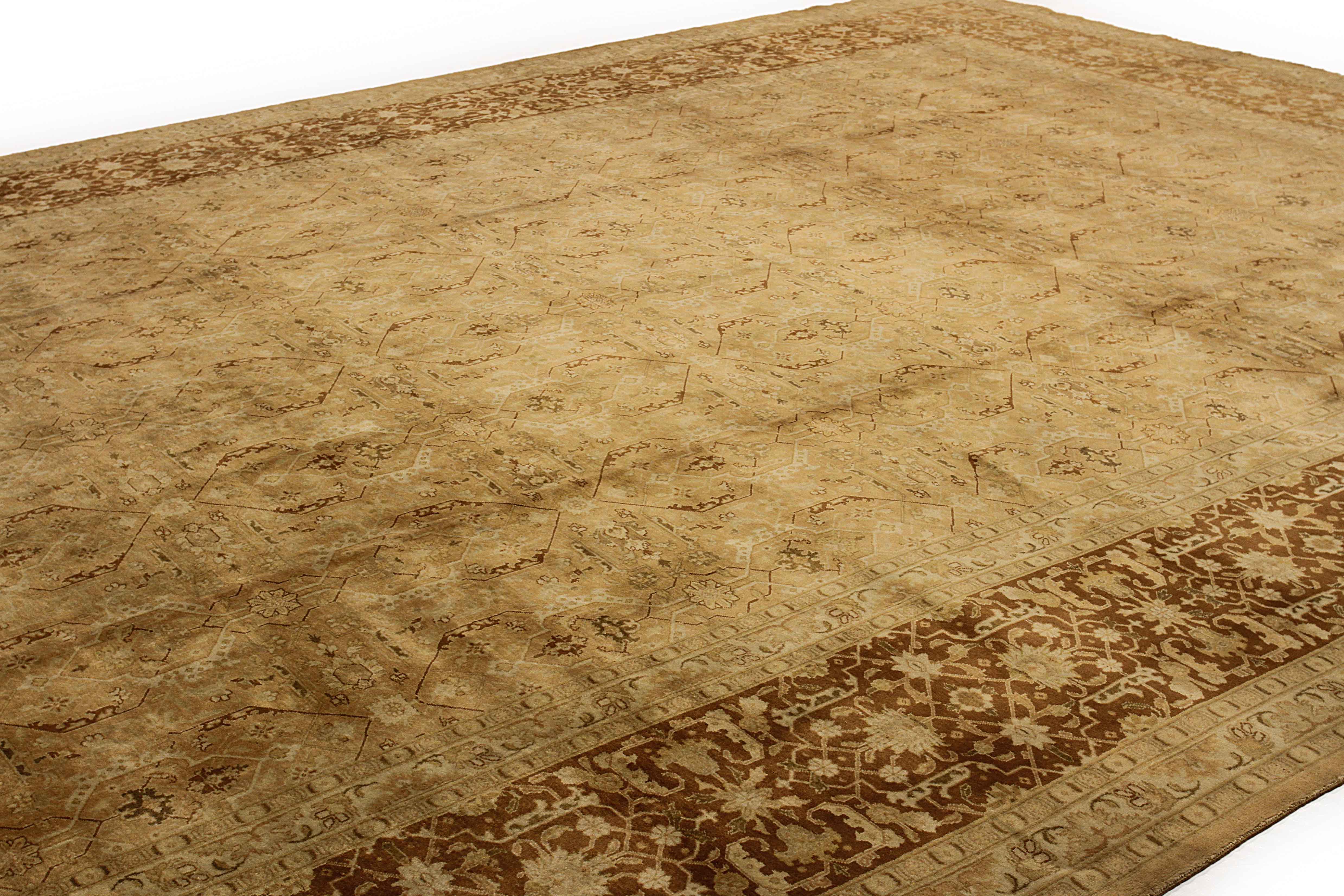 Thumbnail 8 for Antique Persian Tabriz Transitional Rug 11218